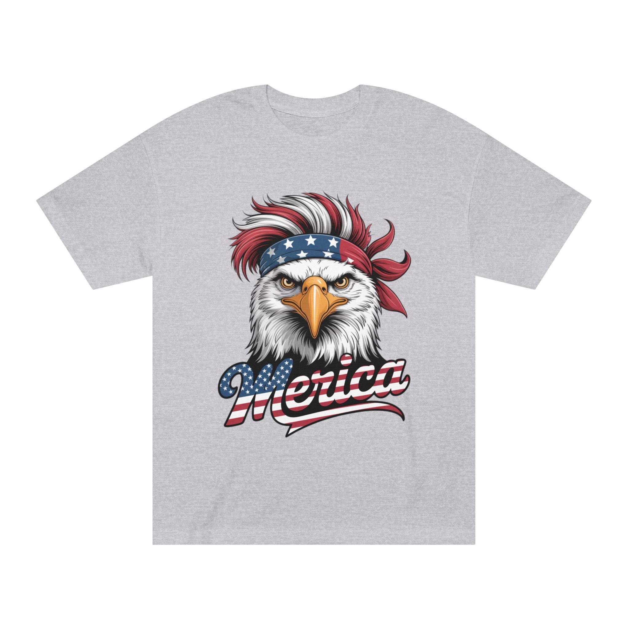 Patriotic Eagle Tee — "Merica" American Flag Bandana T-Shirt