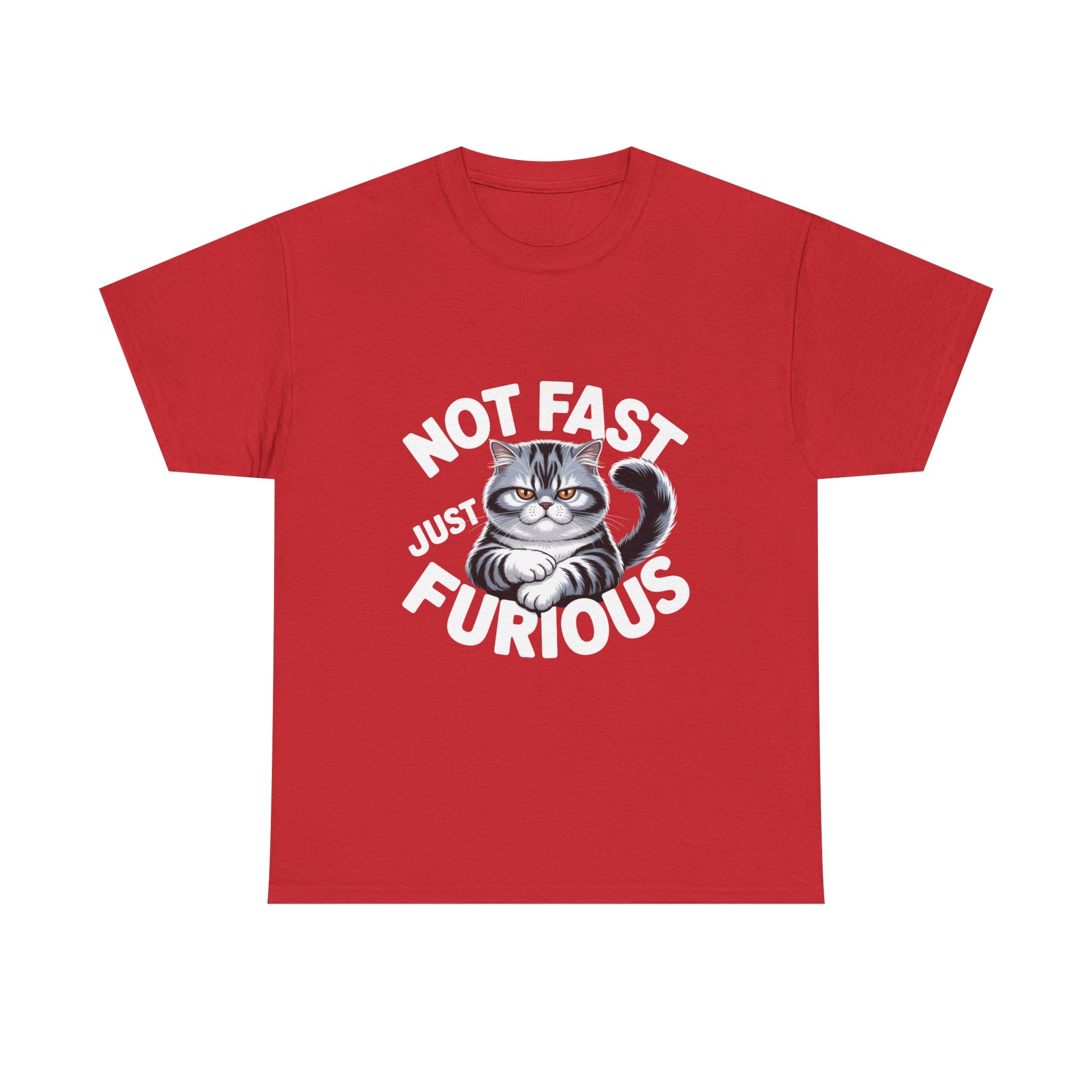 Cat Lover T‑Shirt — Cute Sitting Grey Cat Graphic Tee