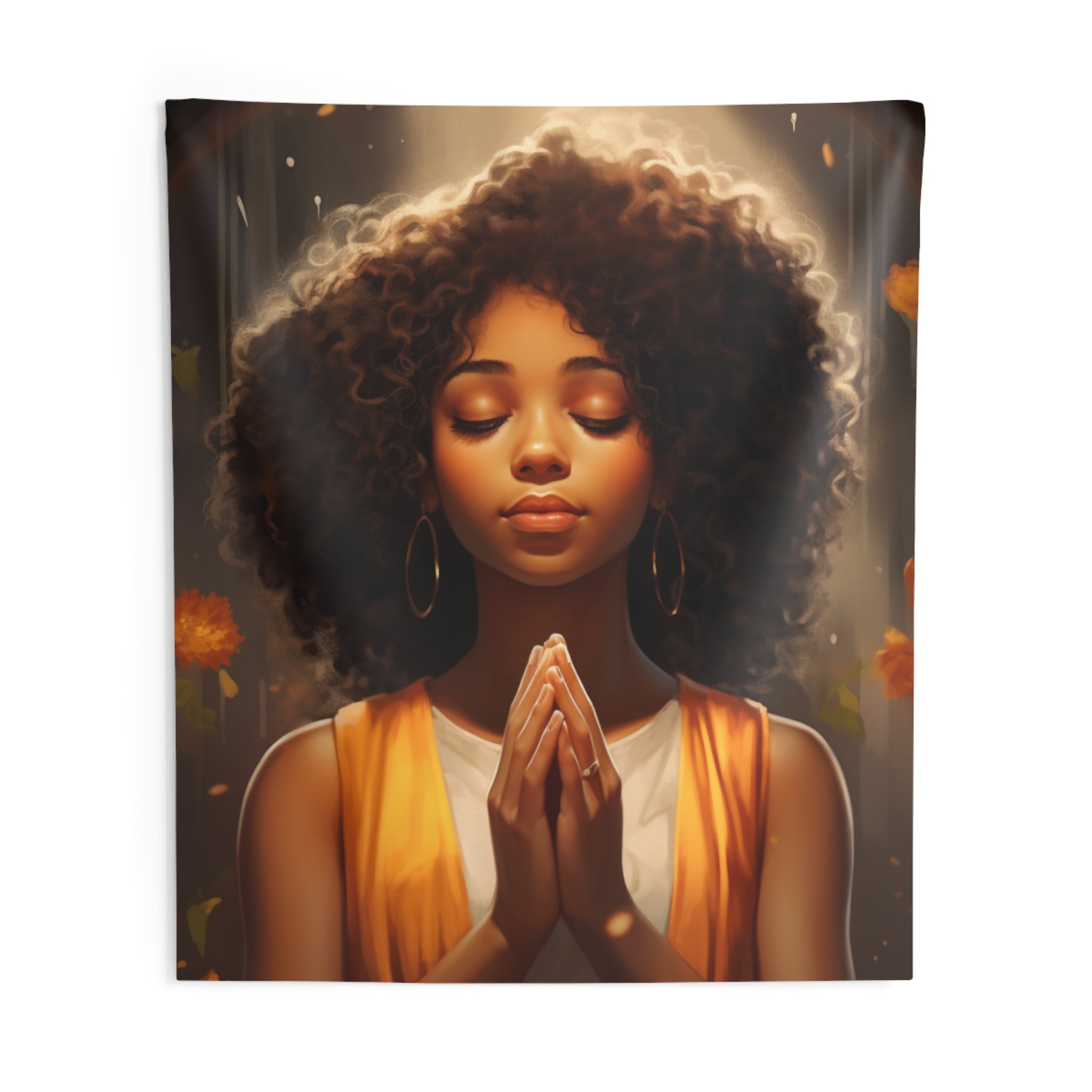 Anointed Girls Prayer Indoor Wall Tapestries