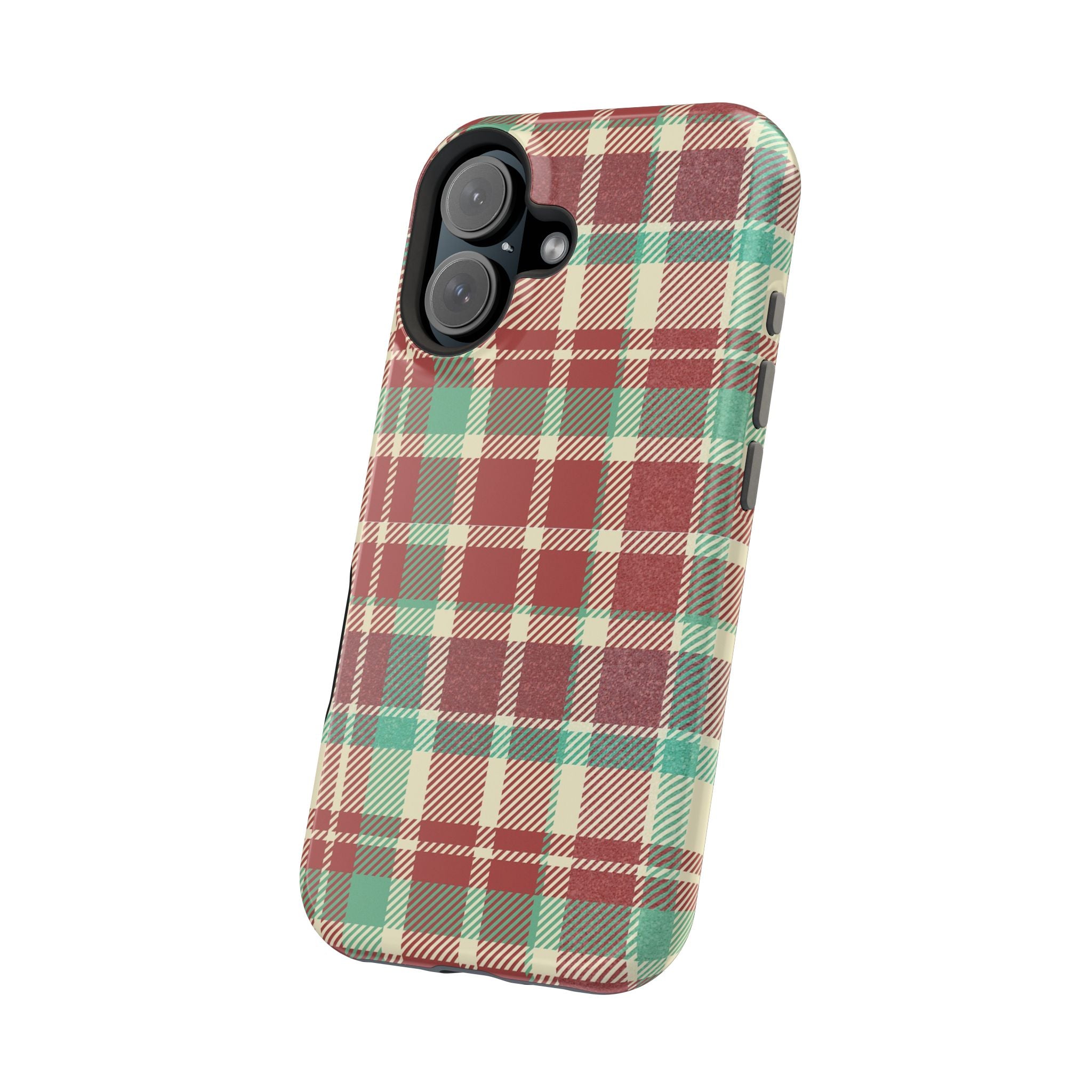 Red Green Beige Plaid Magnetic Tough Cases - Unique Phone Accessory for Animal Lovers, Trendy Gift, Customized Phone Cover, Art Lover's [...]