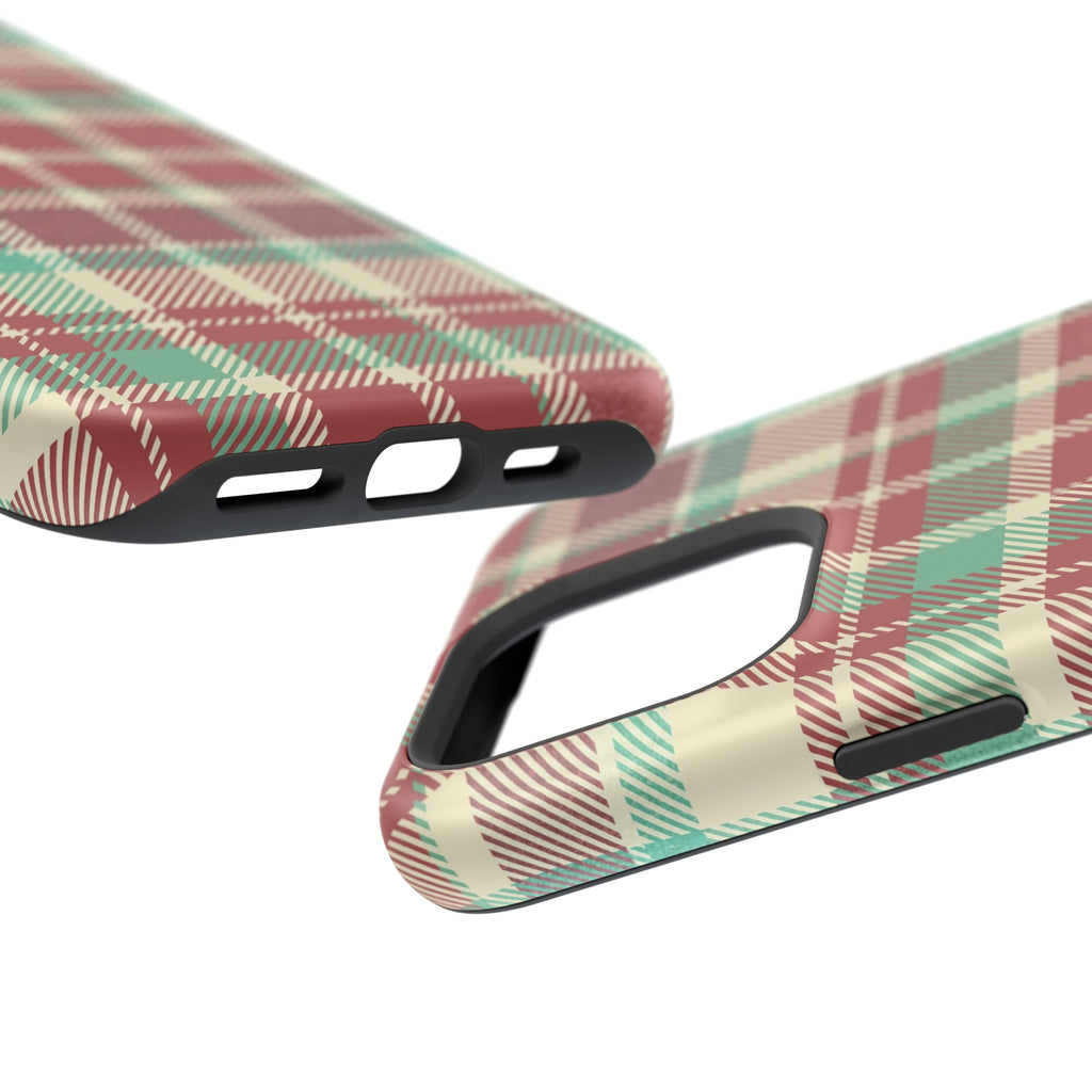 Red Green Beige Plaid Magnetic Tough Cases - Unique Phone Accessory for Animal Lovers, Trendy Gift, Customized Phone Cover, Art Lover's [...]