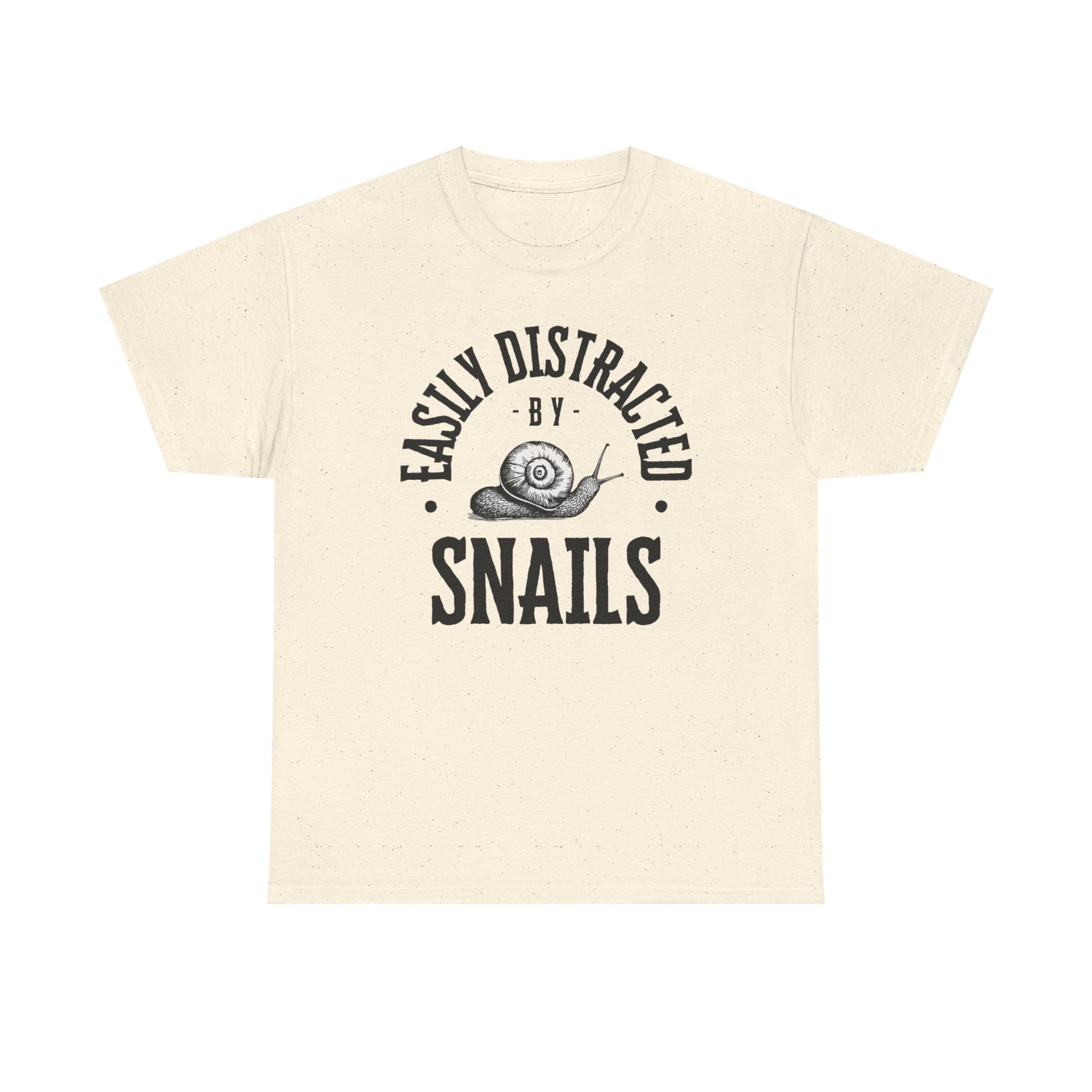 Easily Distracted by Snails T-Shirt — Funny Nature Lover Tee