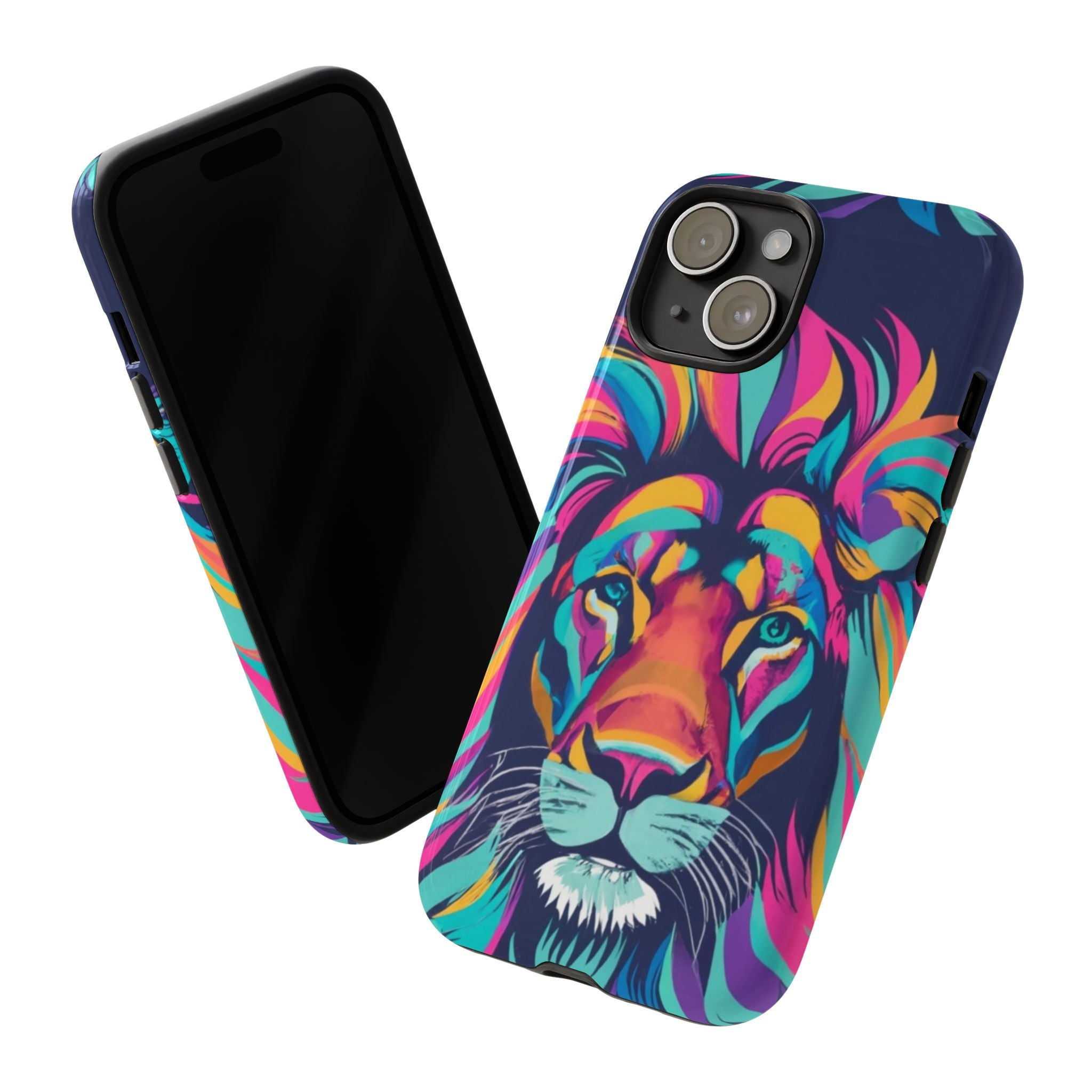 Lion 3D Colorful iPhone Tough Cases