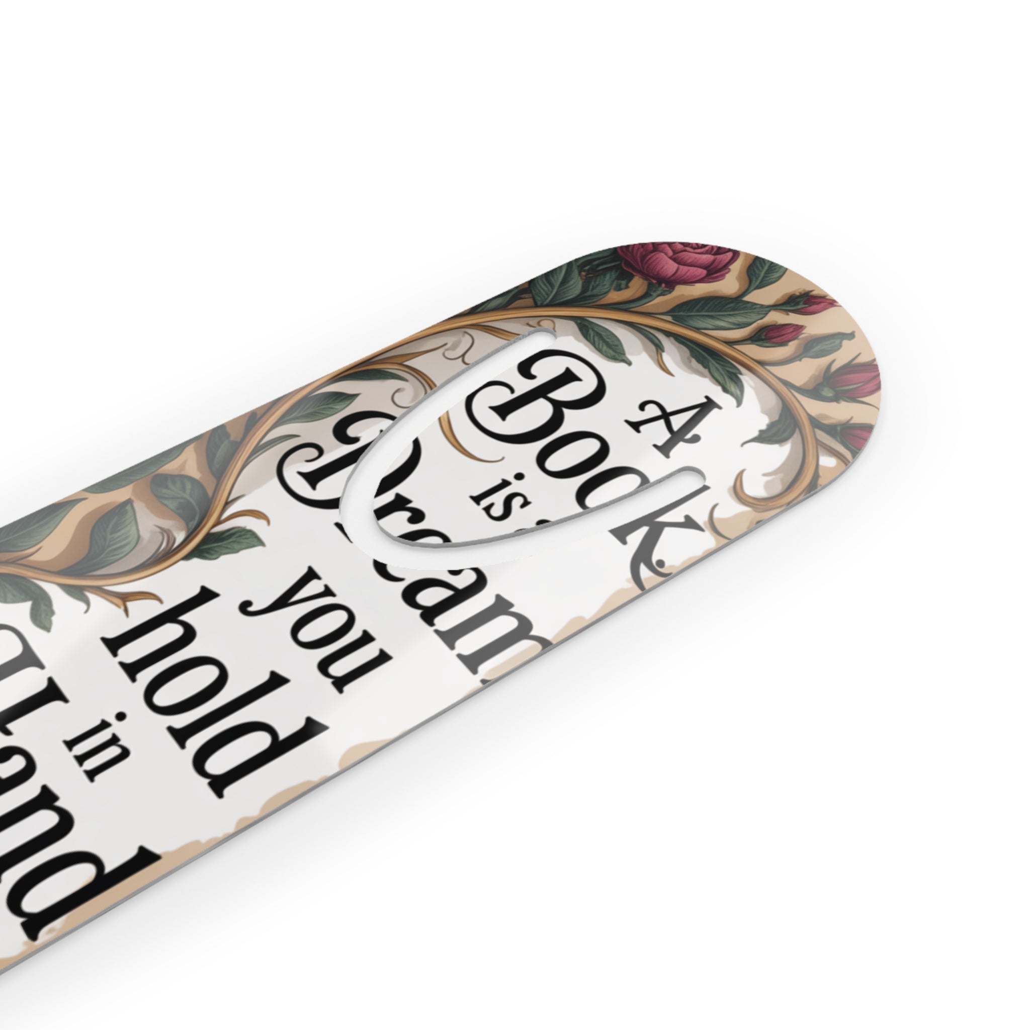 Artistic Floral Bookmark, Book Lover Gift, Reading Accessory, Literature Quote, Gift for Readers, Reading Enthusiast