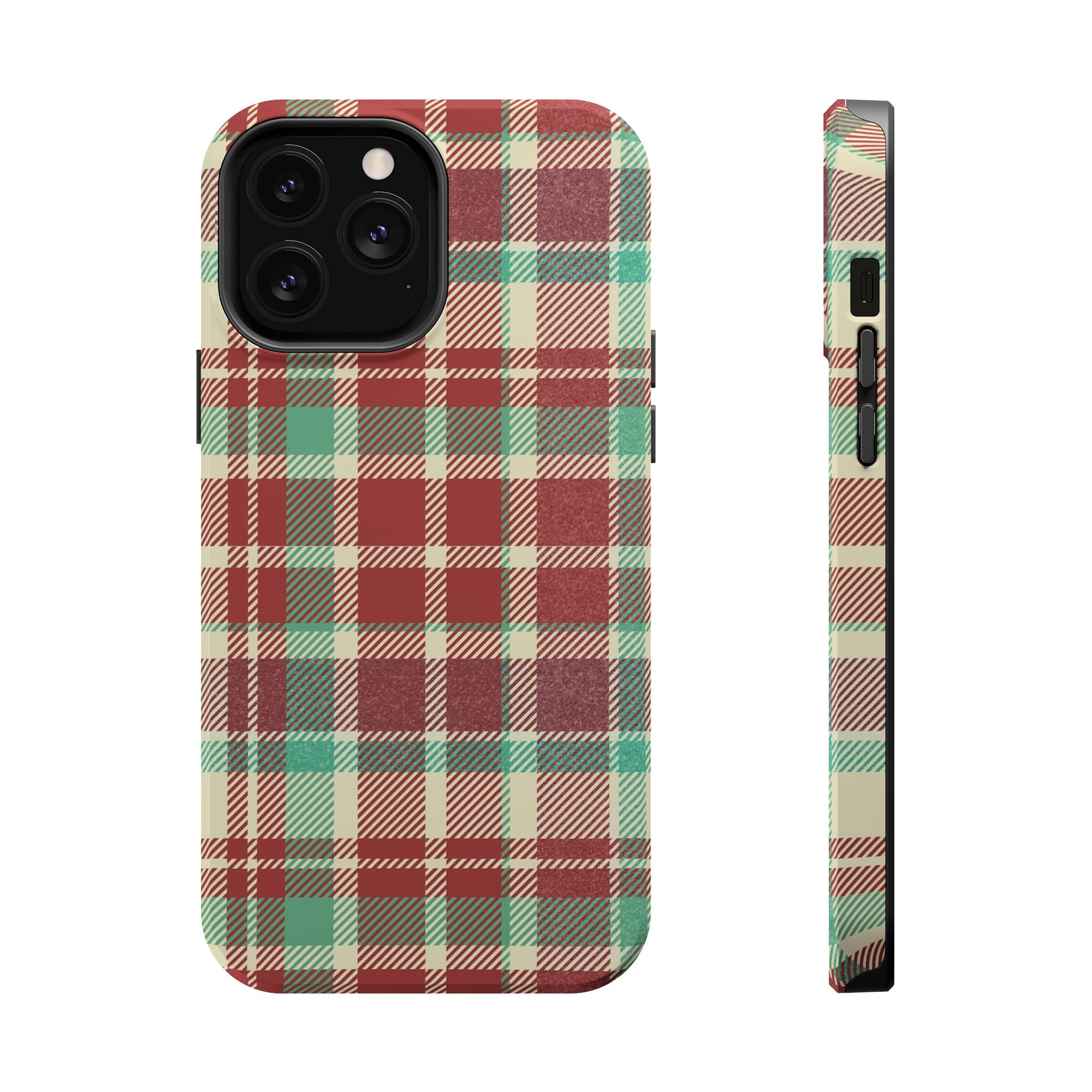 Red Green Beige Plaid Magnetic Tough Cases - Unique Phone Accessory for Animal Lovers, Trendy Gift, Customized Phone Cover, Art Lover's [...]