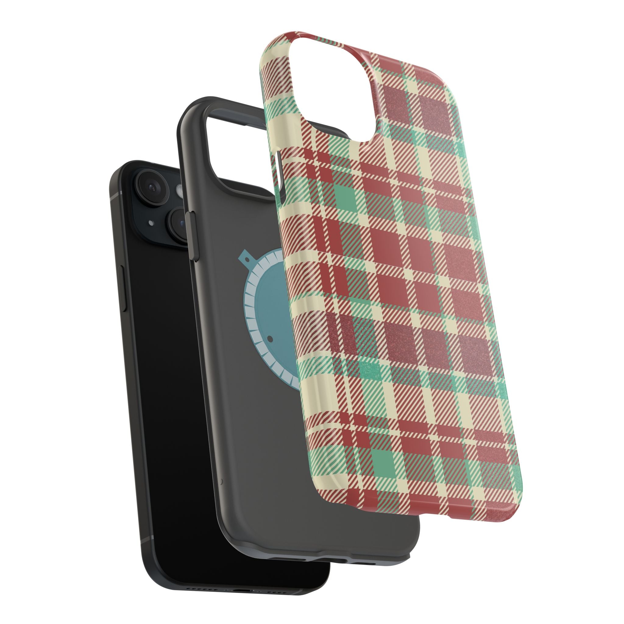 Red Green Beige Plaid Magnetic Tough Cases - Unique Phone Accessory for Animal Lovers, Trendy Gift, Customized Phone Cover, Art Lover's [...]