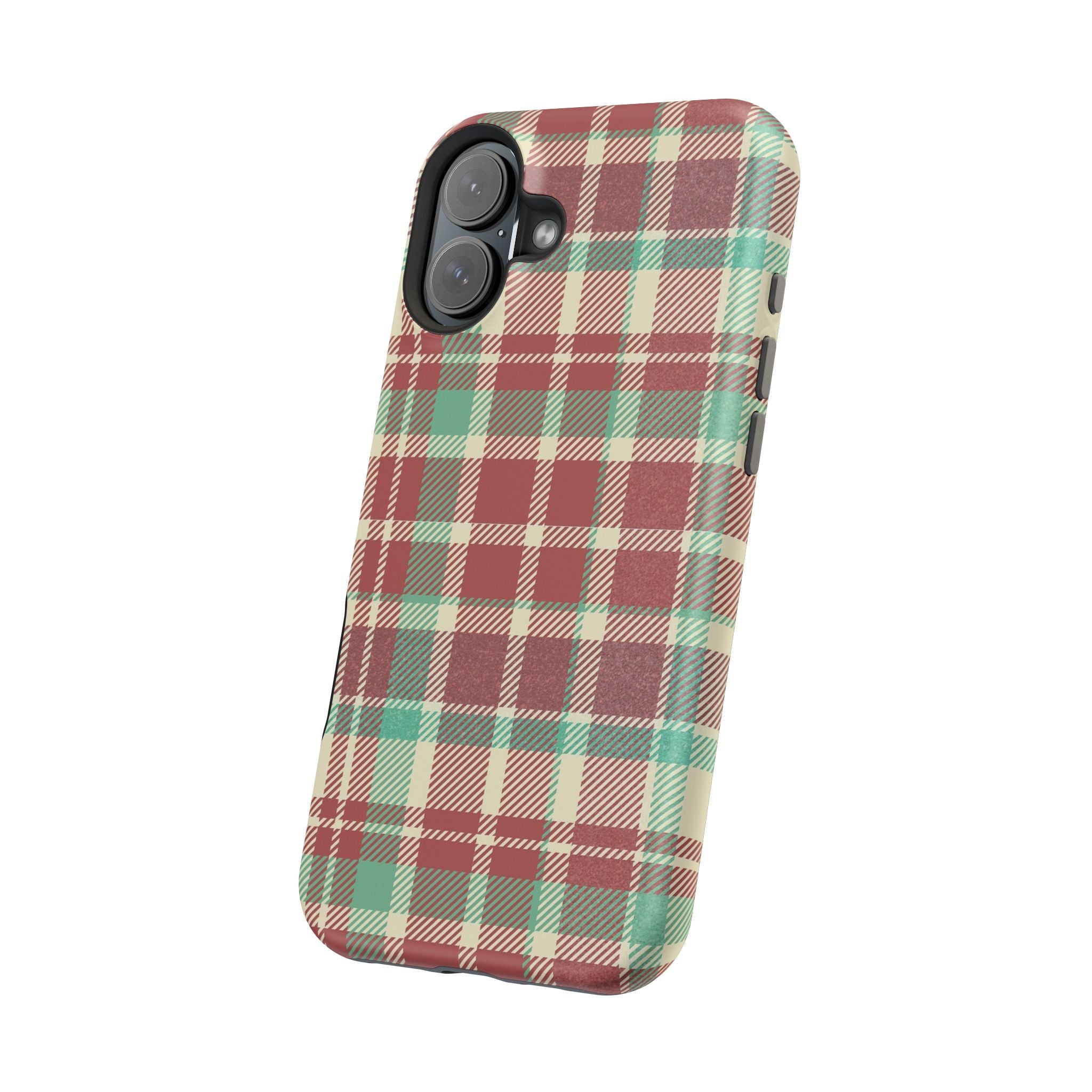 Red Green Beige Plaid Magnetic Tough Cases - Unique Phone Accessory for Animal Lovers, Trendy Gift, Customized Phone Cover, Art Lover's [...]