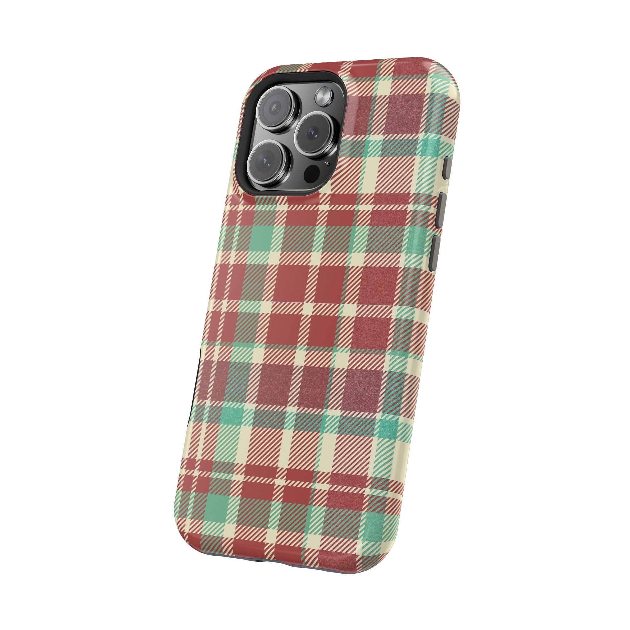 Red Green Beige Plaid Magnetic Tough Cases - Unique Phone Accessory for Animal Lovers, Trendy Gift, Customized Phone Cover, Art Lover's [...]