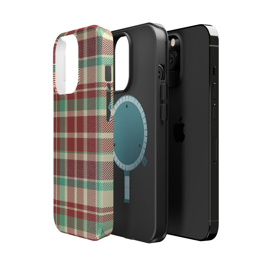 Red Green Beige Plaid Magnetic Tough Cases - Unique Phone Accessory for Animal Lovers, Trendy Gift, Customized Phone Cover, Art Lover's [...]