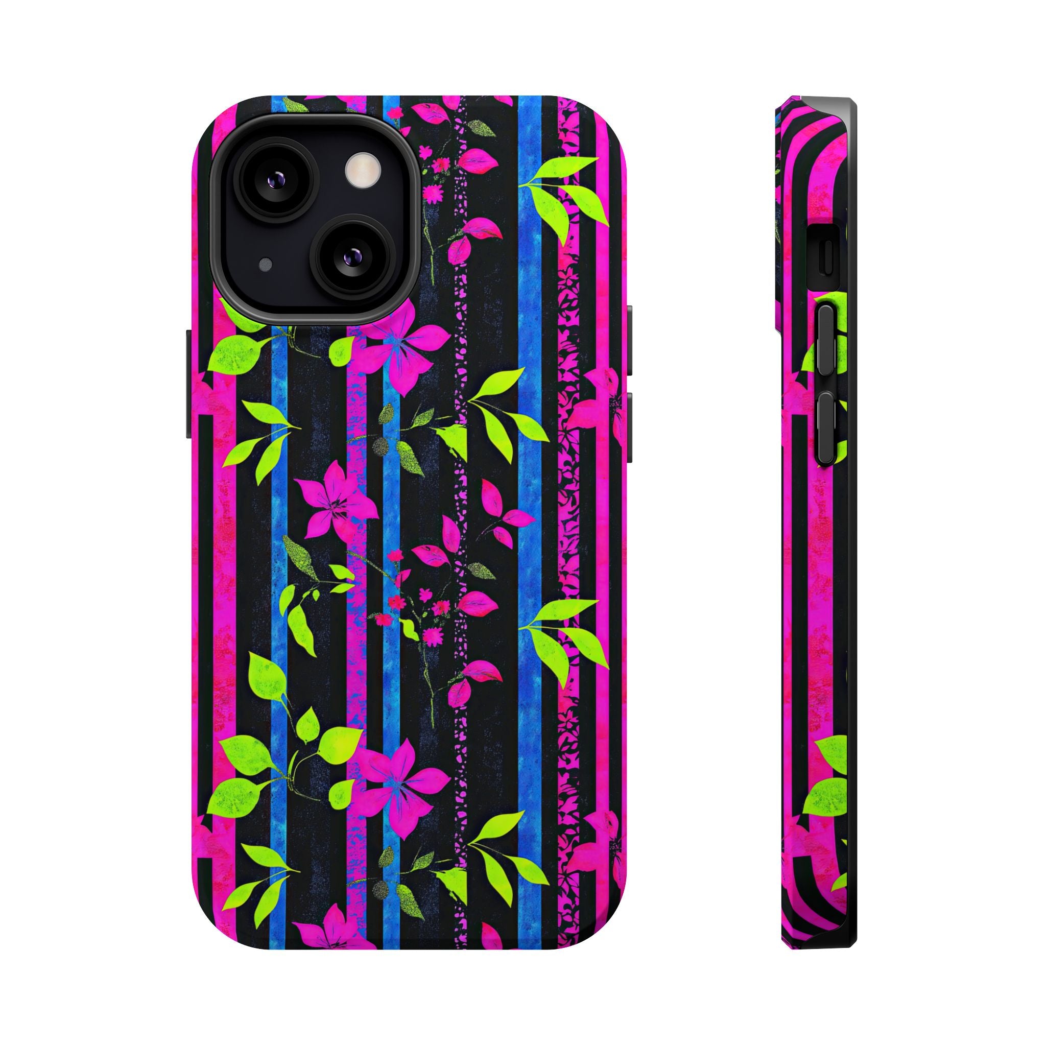 Vibrant Floral Phone Case, Impact-Resistant, Customizable Phone Cover, Gift for Her, Summer Accessory, Floral Design Case