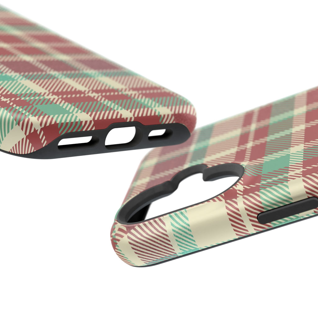 Red Green Beige Plaid Magnetic Tough Cases - Unique Phone Accessory for Animal Lovers, Trendy Gift, Customized Phone Cover, Art Lover's [...]