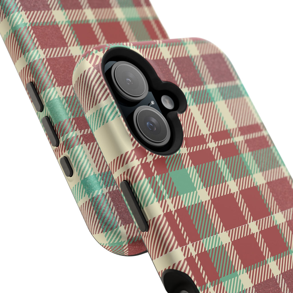 Red Green Beige Plaid Magnetic Tough Cases - Unique Phone Accessory for Animal Lovers, Trendy Gift, Customized Phone Cover, Art Lover's [...]