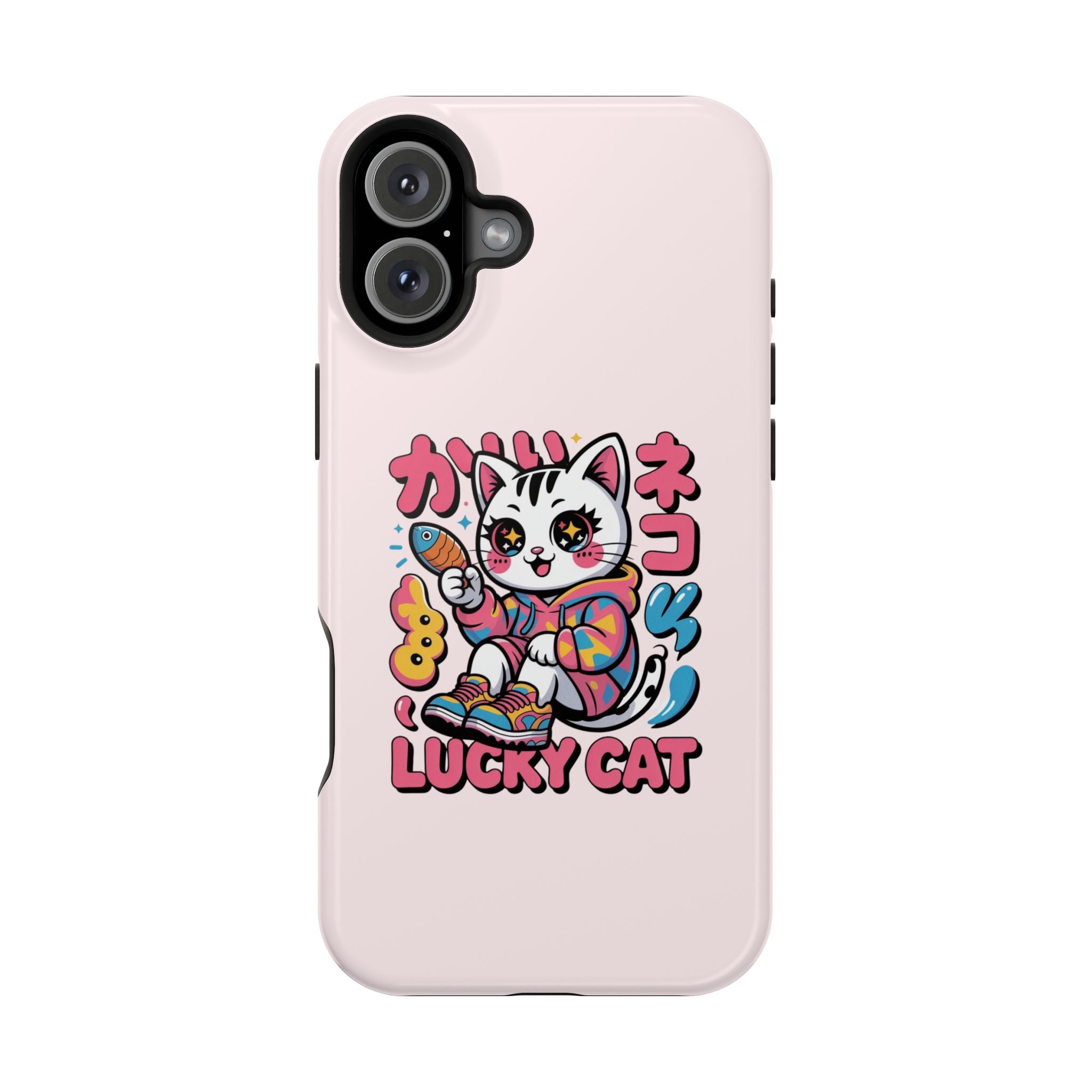 Cute Lucky Cat Magnetic Impact Phone Case