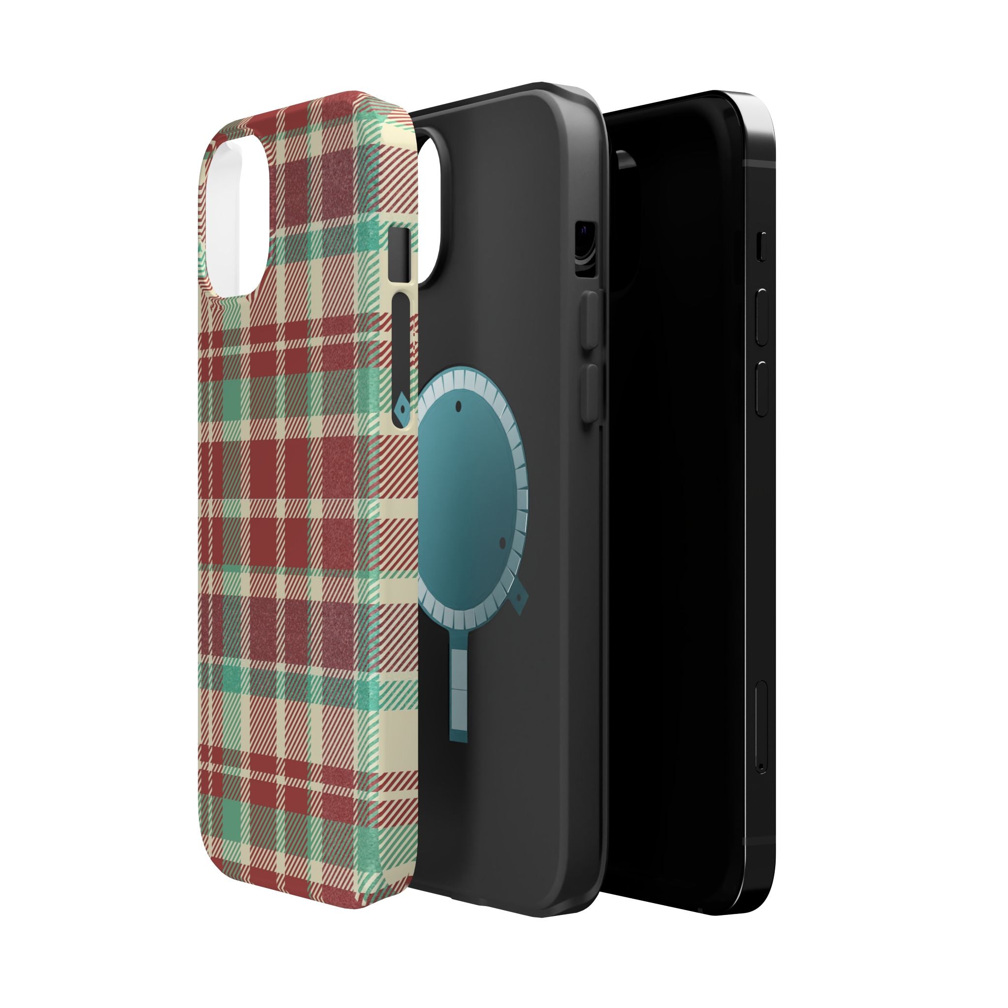 Red Green Beige Plaid Magnetic Tough Cases - Unique Phone Accessory for Animal Lovers, Trendy Gift, Customized Phone Cover, Art Lover's [...]