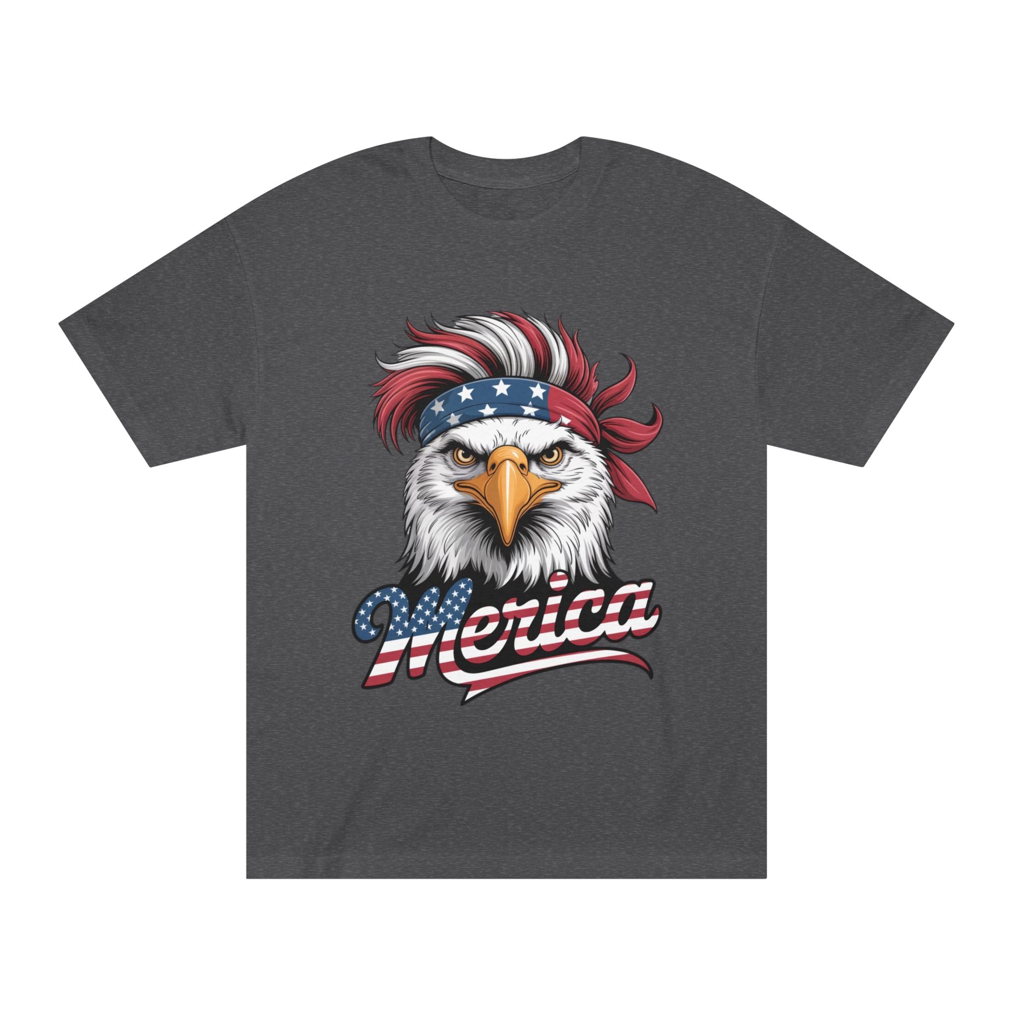 Patriotic Eagle Tee — "Merica" American Flag Bandana T-Shirt