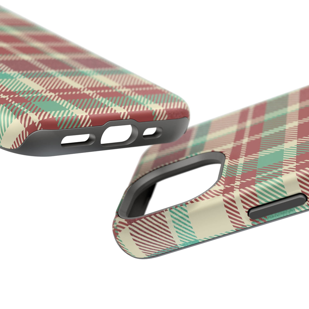 Red Green Beige Plaid Magnetic Tough Cases - Unique Phone Accessory for Animal Lovers, Trendy Gift, Customized Phone Cover, Art Lover's [...]