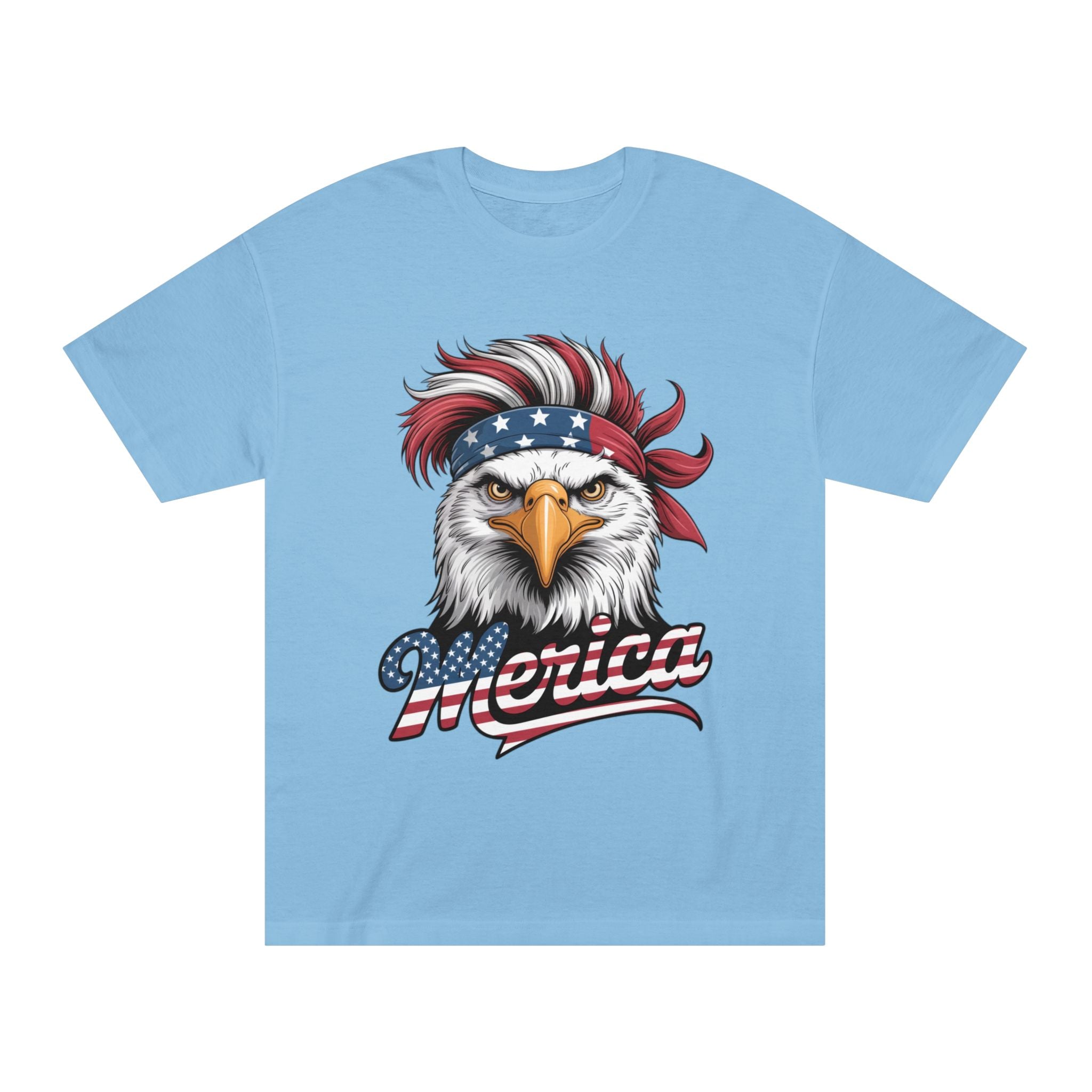 Patriotic Eagle Tee — "Merica" American Flag Bandana T-Shirt