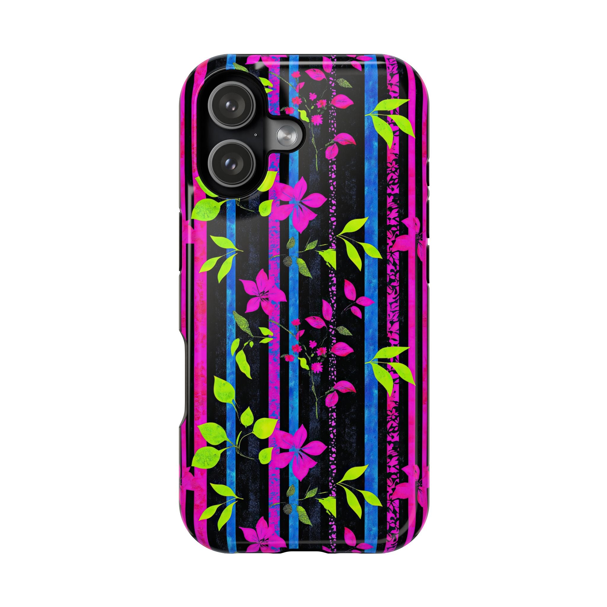 Vibrant Floral Phone Case, Impact-Resistant, Customizable Phone Cover, Gift for Her, Summer Accessory, Floral Design Case