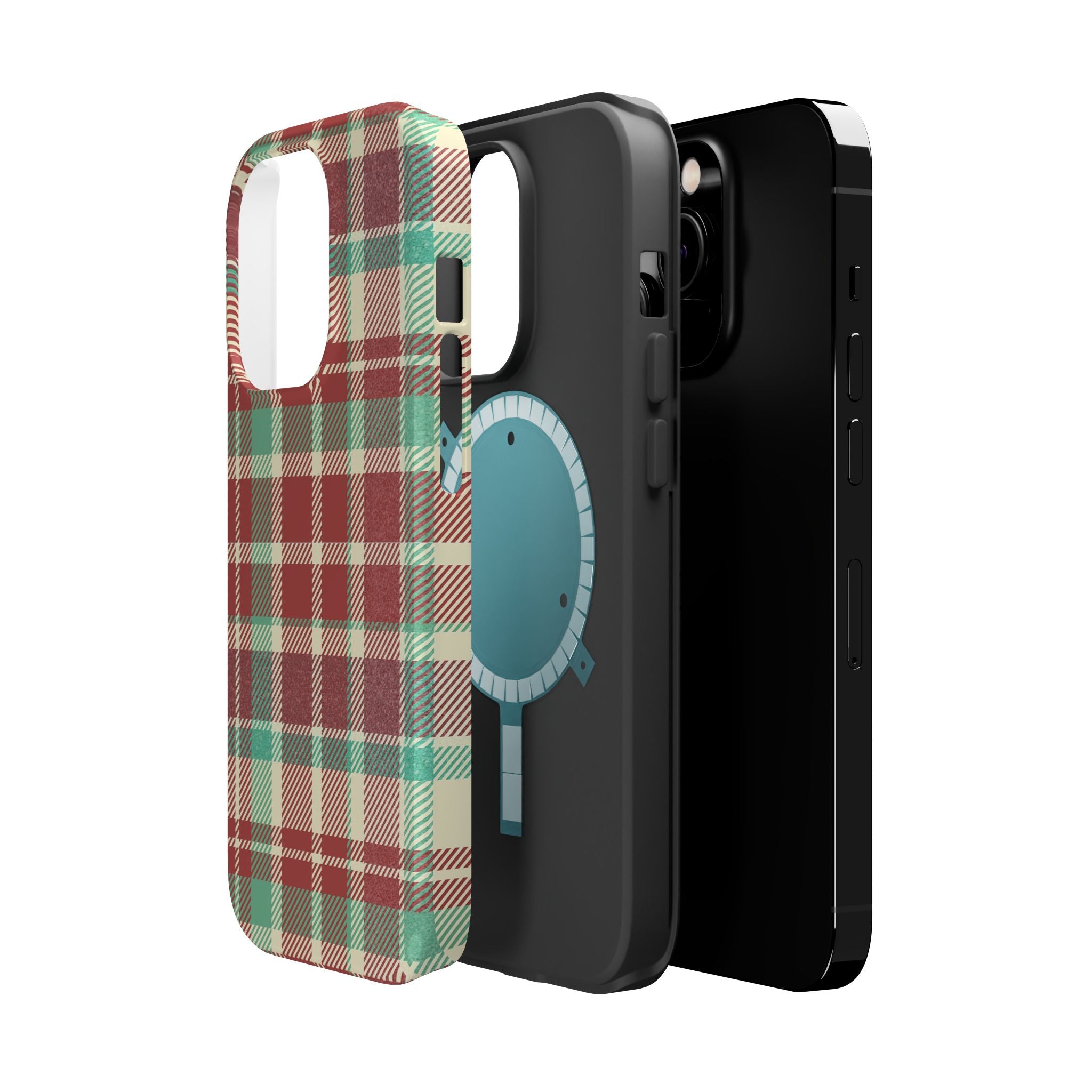Red Green Beige Plaid Magnetic Tough Cases - Unique Phone Accessory for Animal Lovers, Trendy Gift, Customized Phone Cover, Art Lover's [...]
