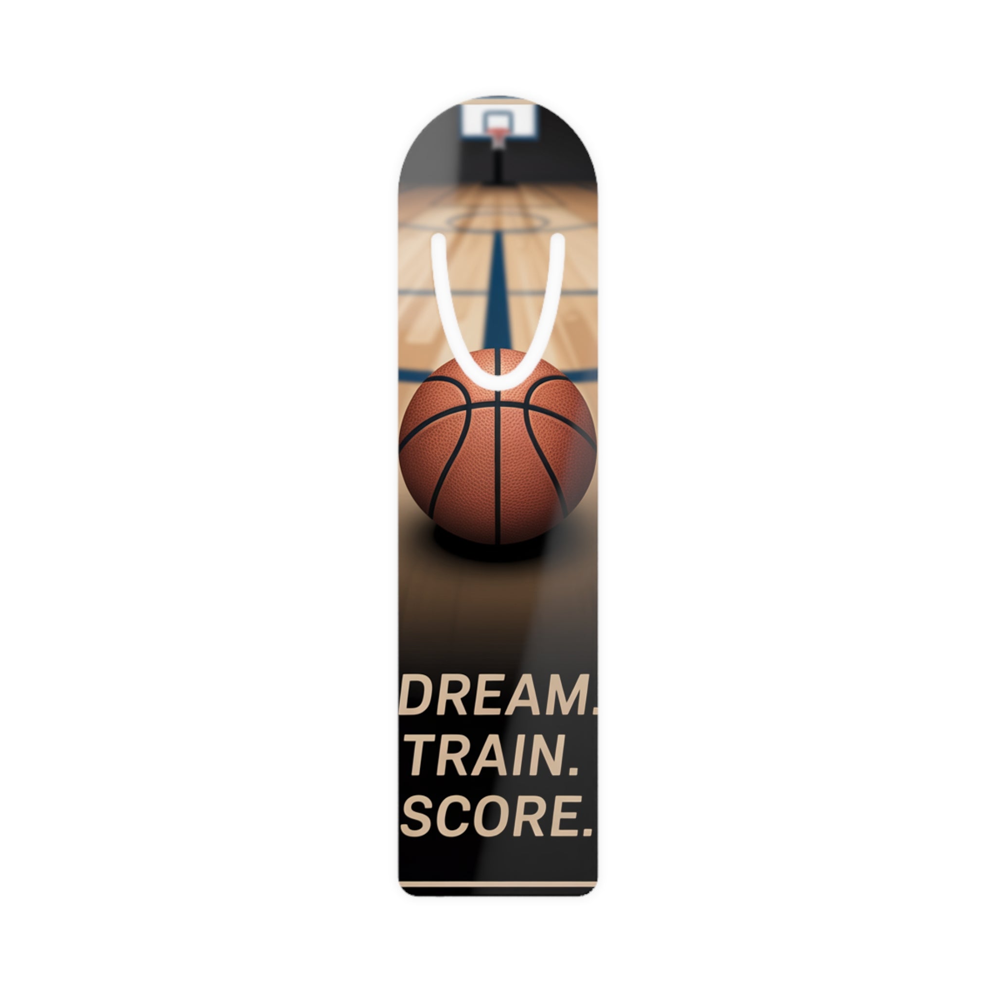 Basketball Bookmark - Dream Train Score, Sports Gift, Reading Accessory for Athletes, Book Lover, Coach Present, Motivational Decor