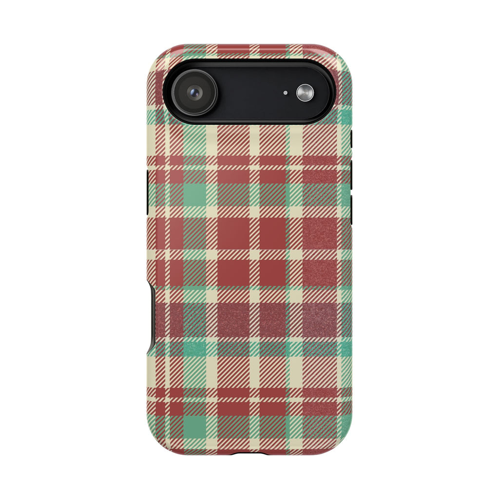 Red Green Beige Plaid Magnetic Tough Cases - Unique Phone Accessory for Animal Lovers, Trendy Gift, Customized Phone Cover, Art Lover's [...]