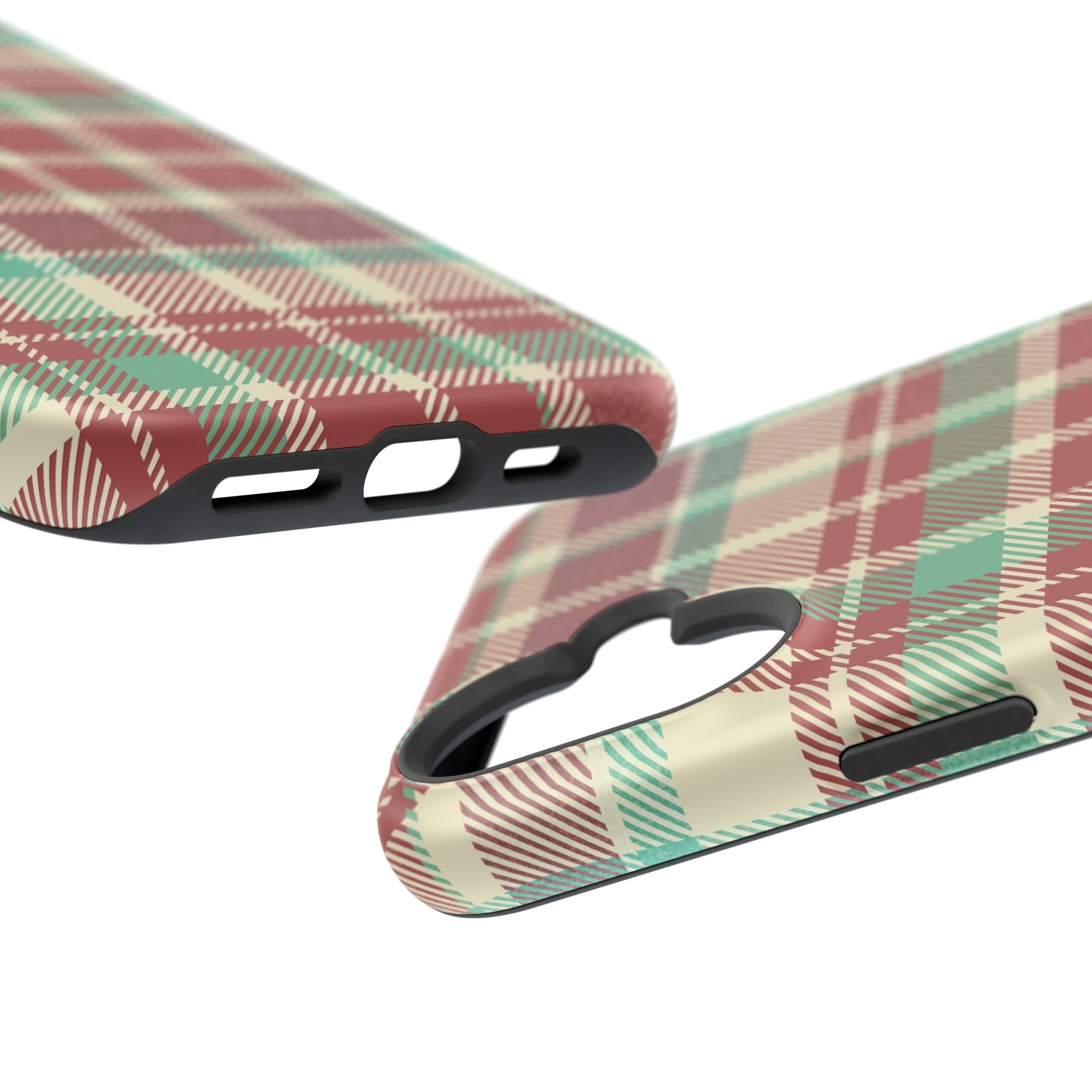 Red Green Beige Plaid Magnetic Tough Cases - Unique Phone Accessory for Animal Lovers, Trendy Gift, Customized Phone Cover, Art Lover's [...]