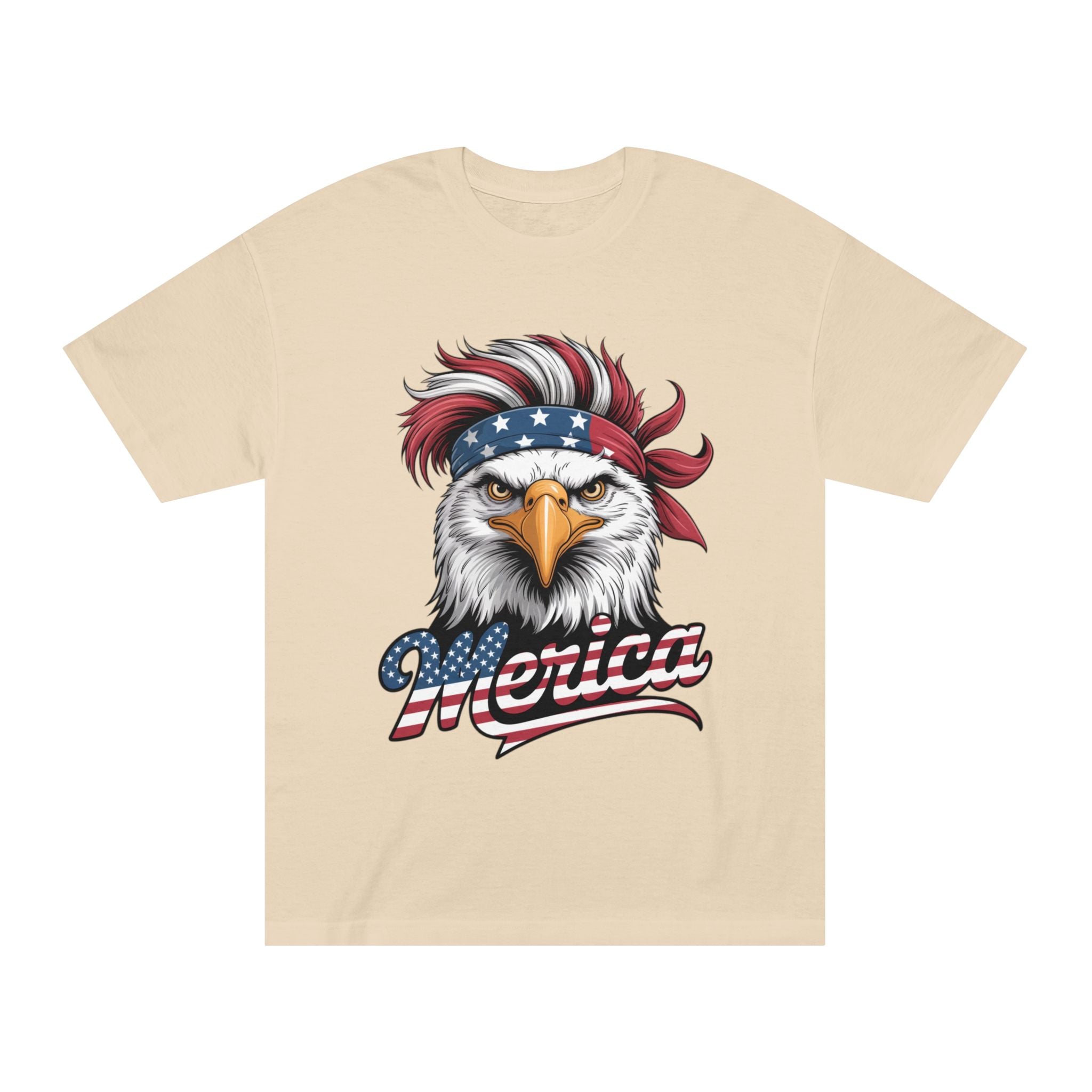 Patriotic Eagle Tee — "Merica" American Flag Bandana T-Shirt