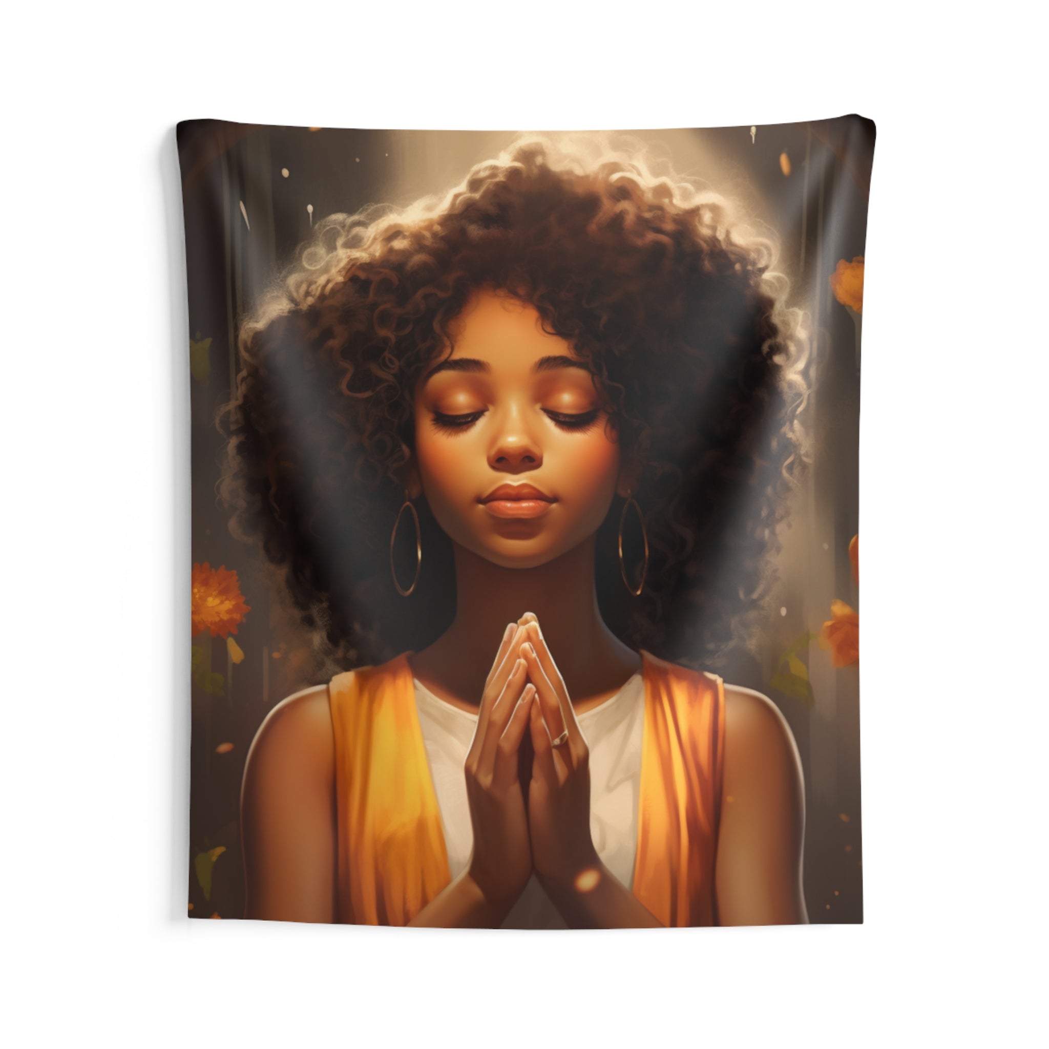 Anointed Girls Prayer Indoor Wall Tapestries