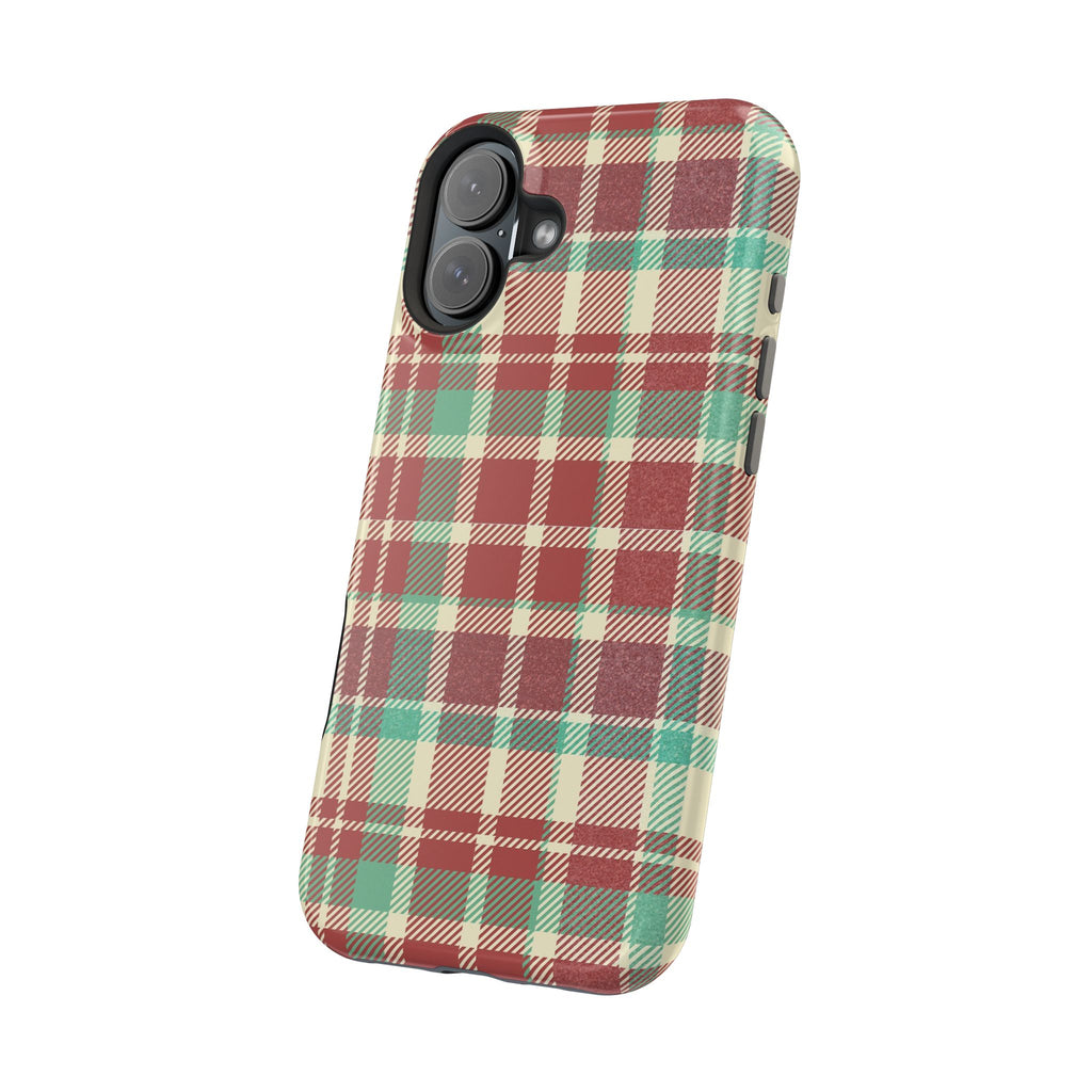 Red Green Beige Plaid Magnetic Tough Cases - Unique Phone Accessory for Animal Lovers, Trendy Gift, Customized Phone Cover, Art Lover's [...]