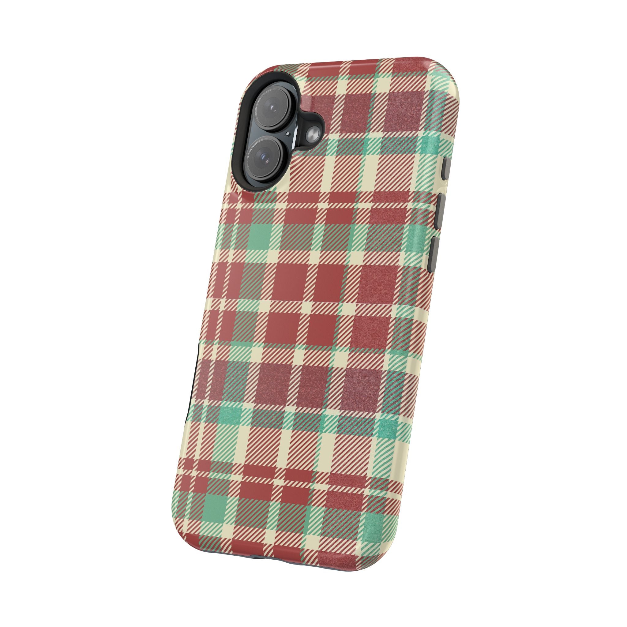 Red Green Beige Plaid Magnetic Tough Cases - Unique Phone Accessory for Animal Lovers, Trendy Gift, Customized Phone Cover, Art Lover's [...]
