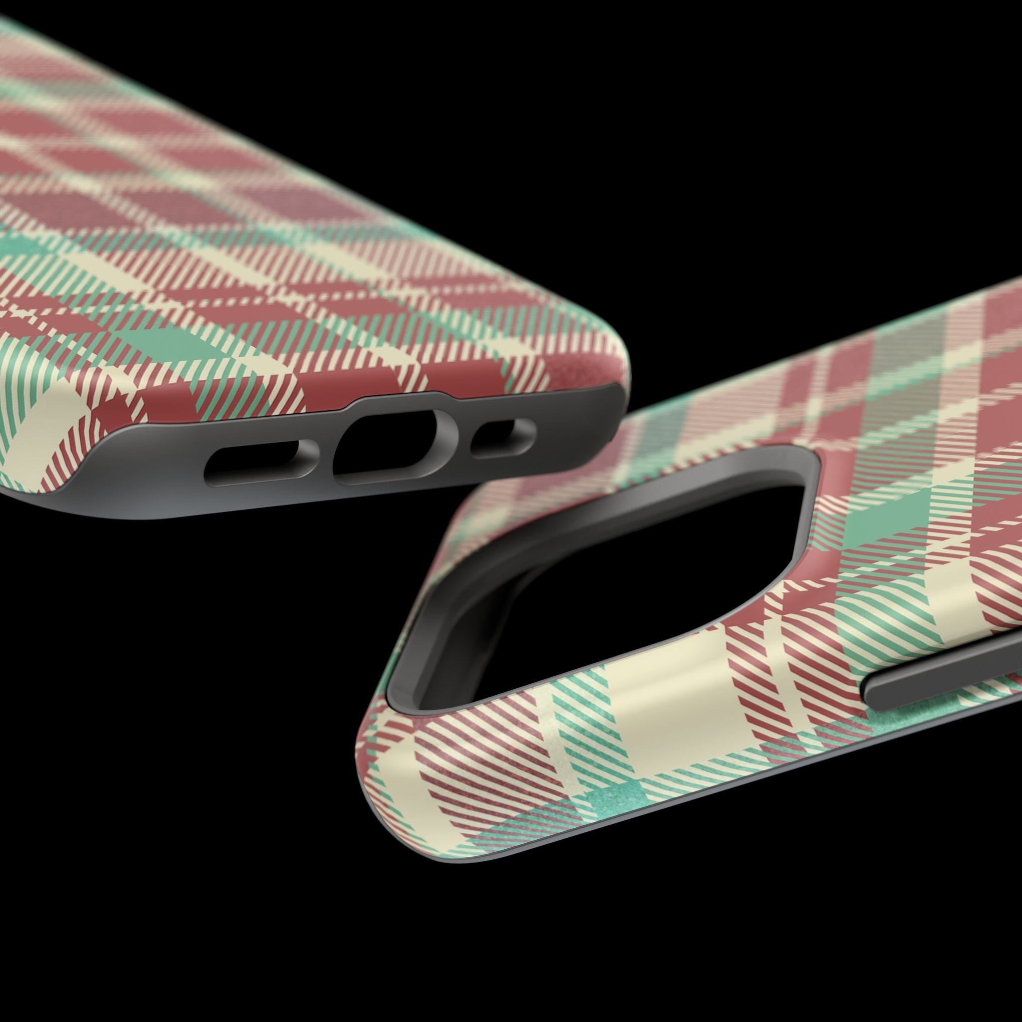 Red Green Beige Plaid Magnetic Tough Cases - Unique Phone Accessory for Animal Lovers, Trendy Gift, Customized Phone Cover, Art Lover's [...]