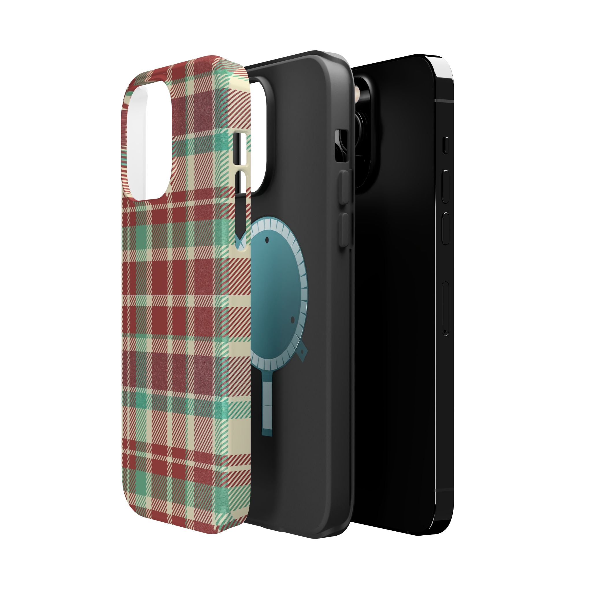 Red Green Beige Plaid Magnetic Tough Cases - Unique Phone Accessory for Animal Lovers, Trendy Gift, Customized Phone Cover, Art Lover's [...]