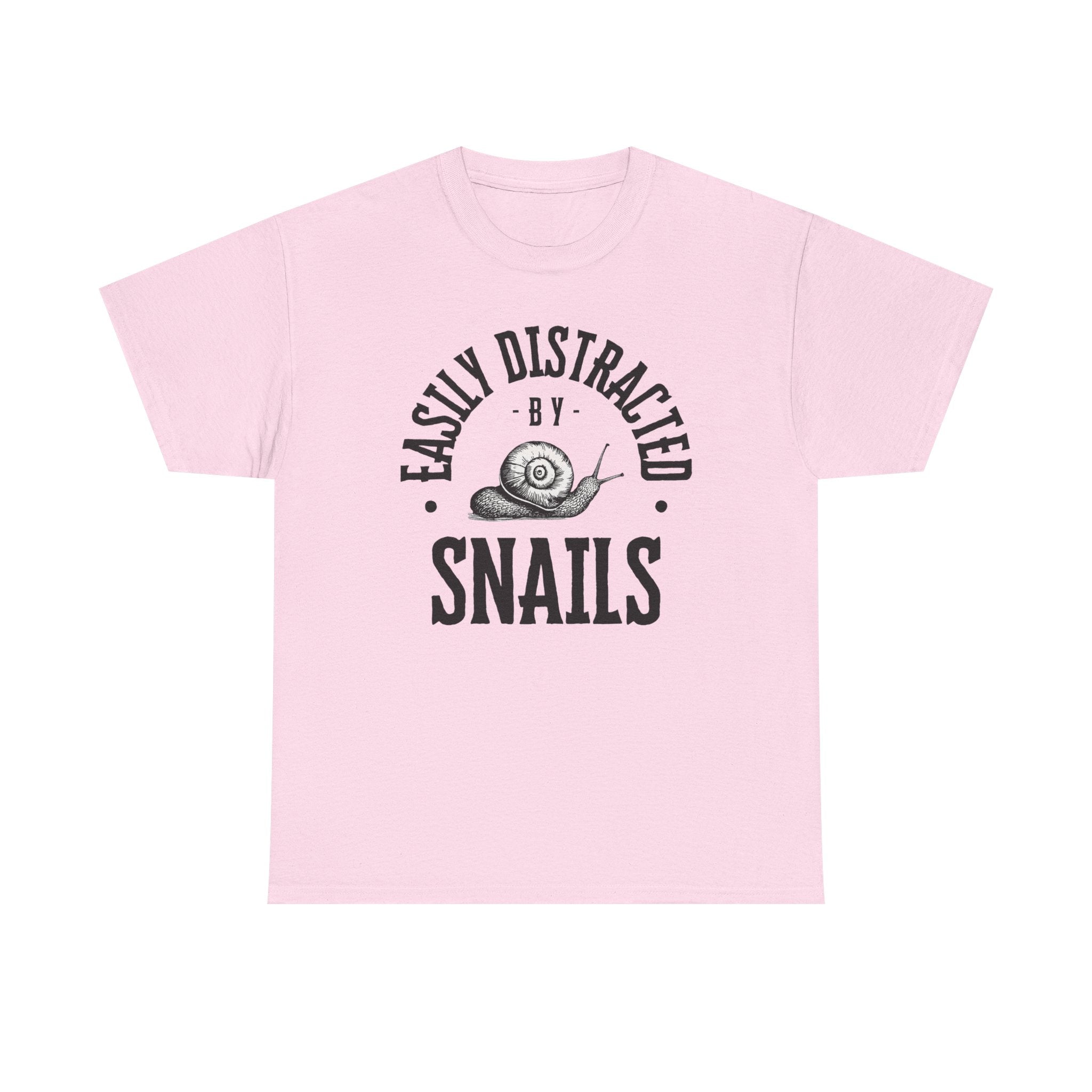 Easily Distracted by Snails T-Shirt — Funny Nature Lover Tee