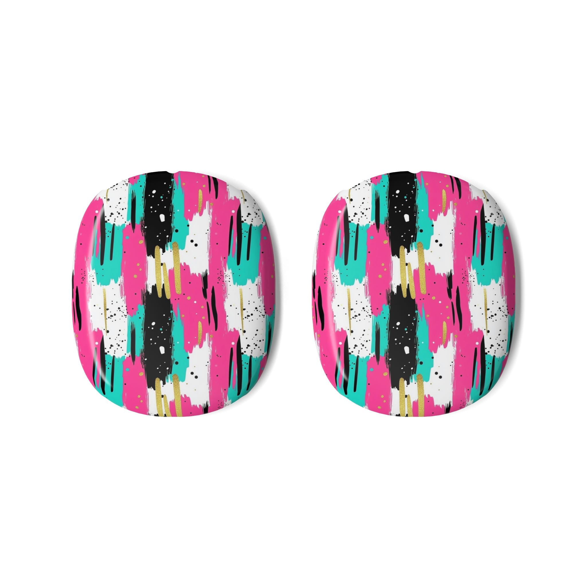 AirPods Max Case — Abstract Neon Brushstroke Ear Cup Skins
