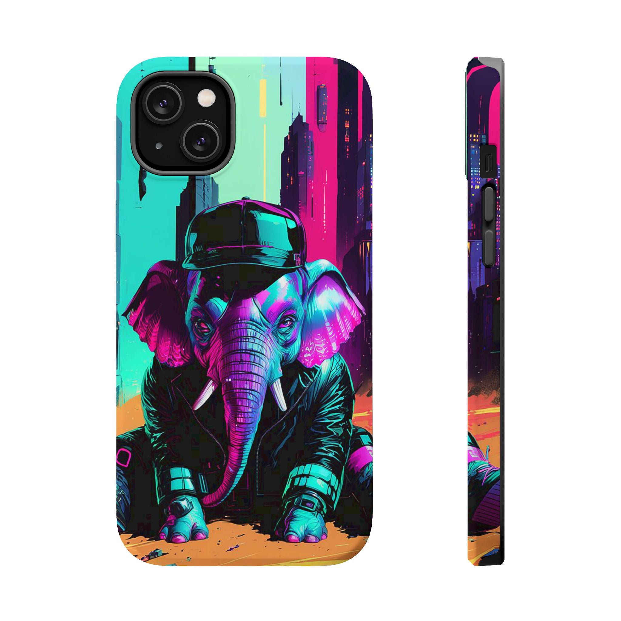 Vibrant Elephant Art Magnetic Tough Cases - Unique Phone Accessory for Animal Lovers, Trendy Gift, Customized Phone Cover, Art Lover's [...]