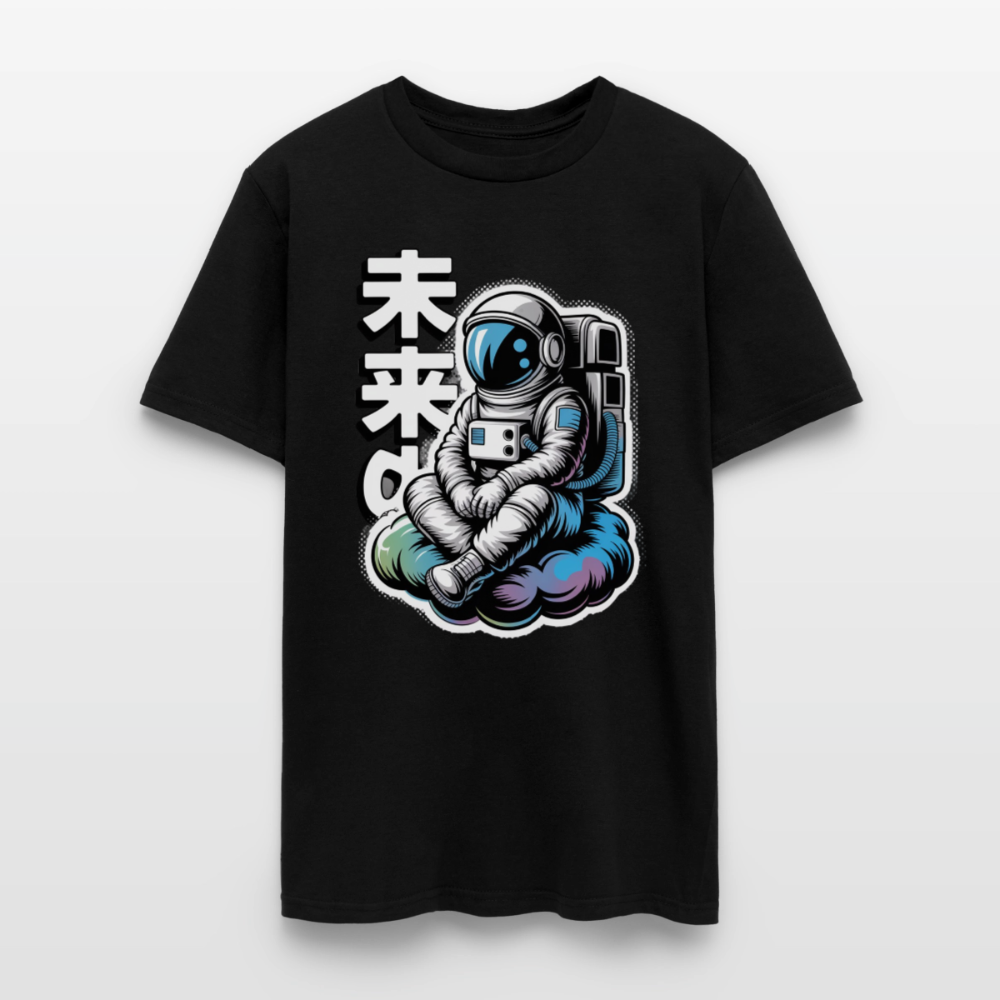 Astronaut Cloud Anime Men's T-Shirt | GILDAN 5000 - black