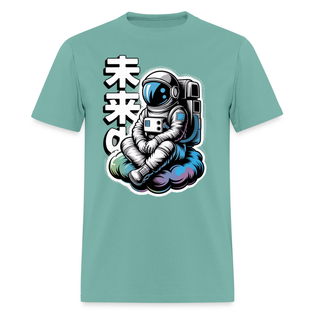 Astronaut Cloud Anime Men's T-Shirt | GILDAN 5000 - aquatic