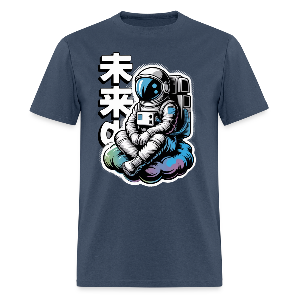 Astronaut Cloud Anime Men's T-Shirt | GILDAN 5000 -  blue dusk