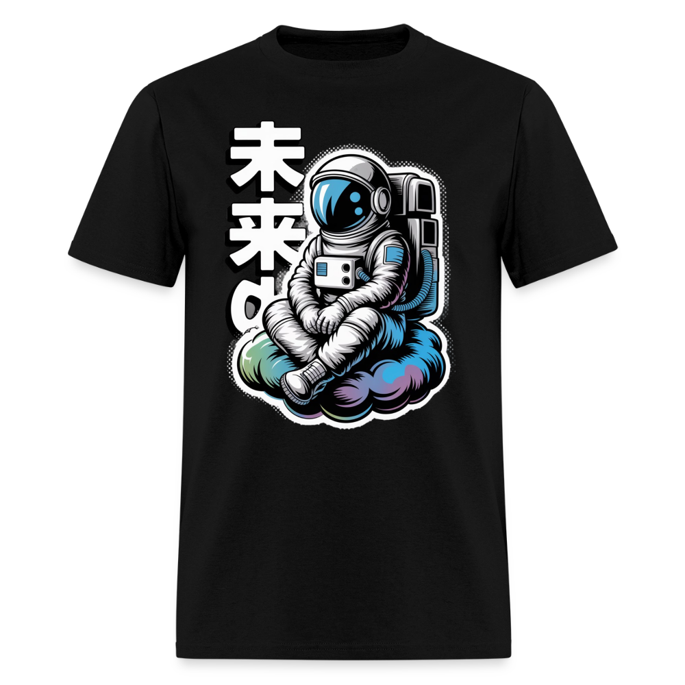 Astronaut Cloud Anime Men's T-Shirt | GILDAN 5000 - black