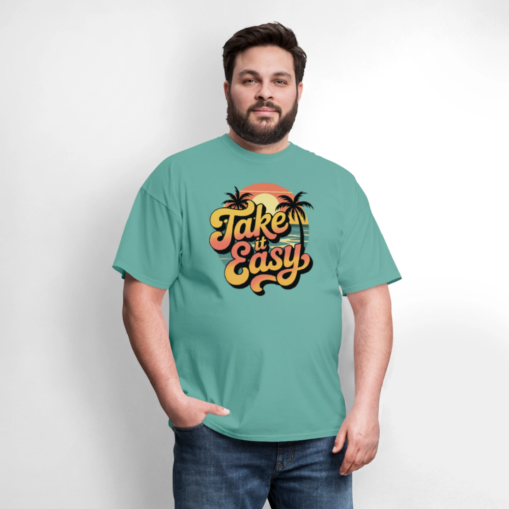 Take it Easy Men's T-Shirt | GILDAN 5000 - aquatic