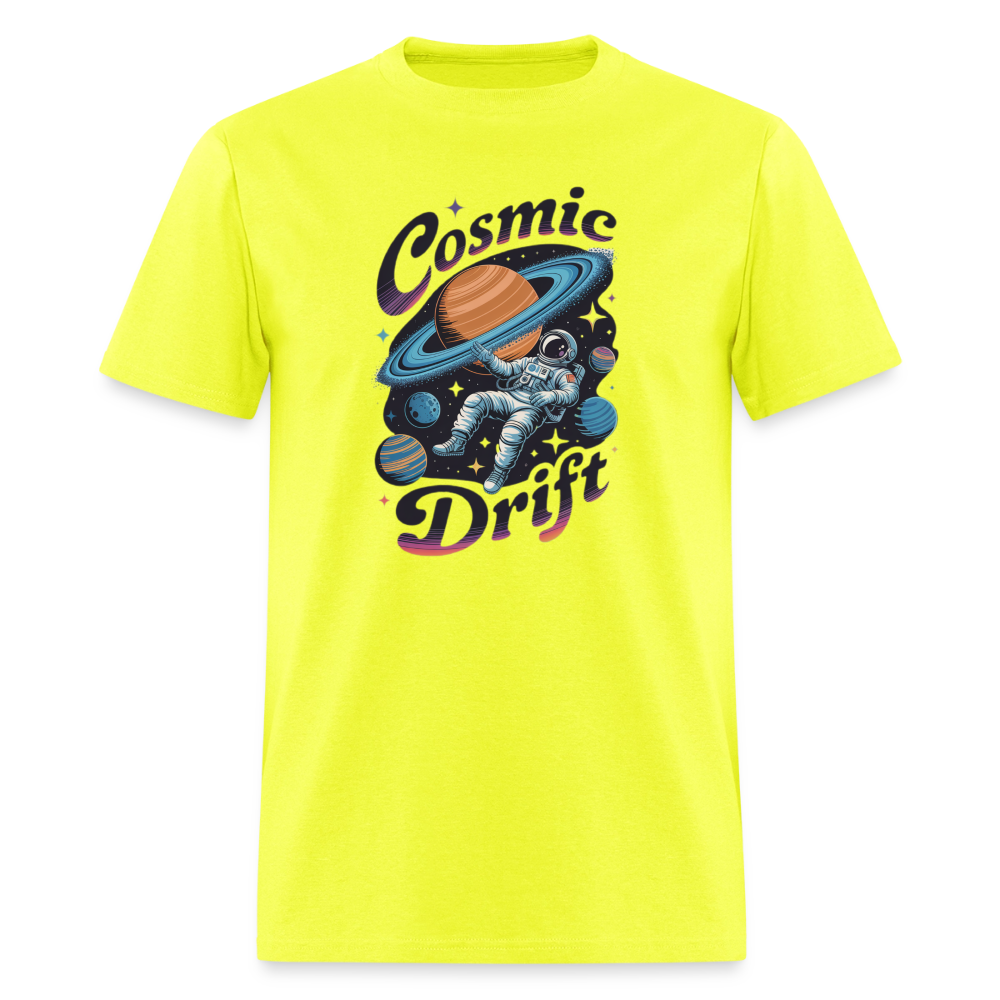 Cosmic Drift Astronaut Men's T-Shirt | GILDAN 5000 - safety green