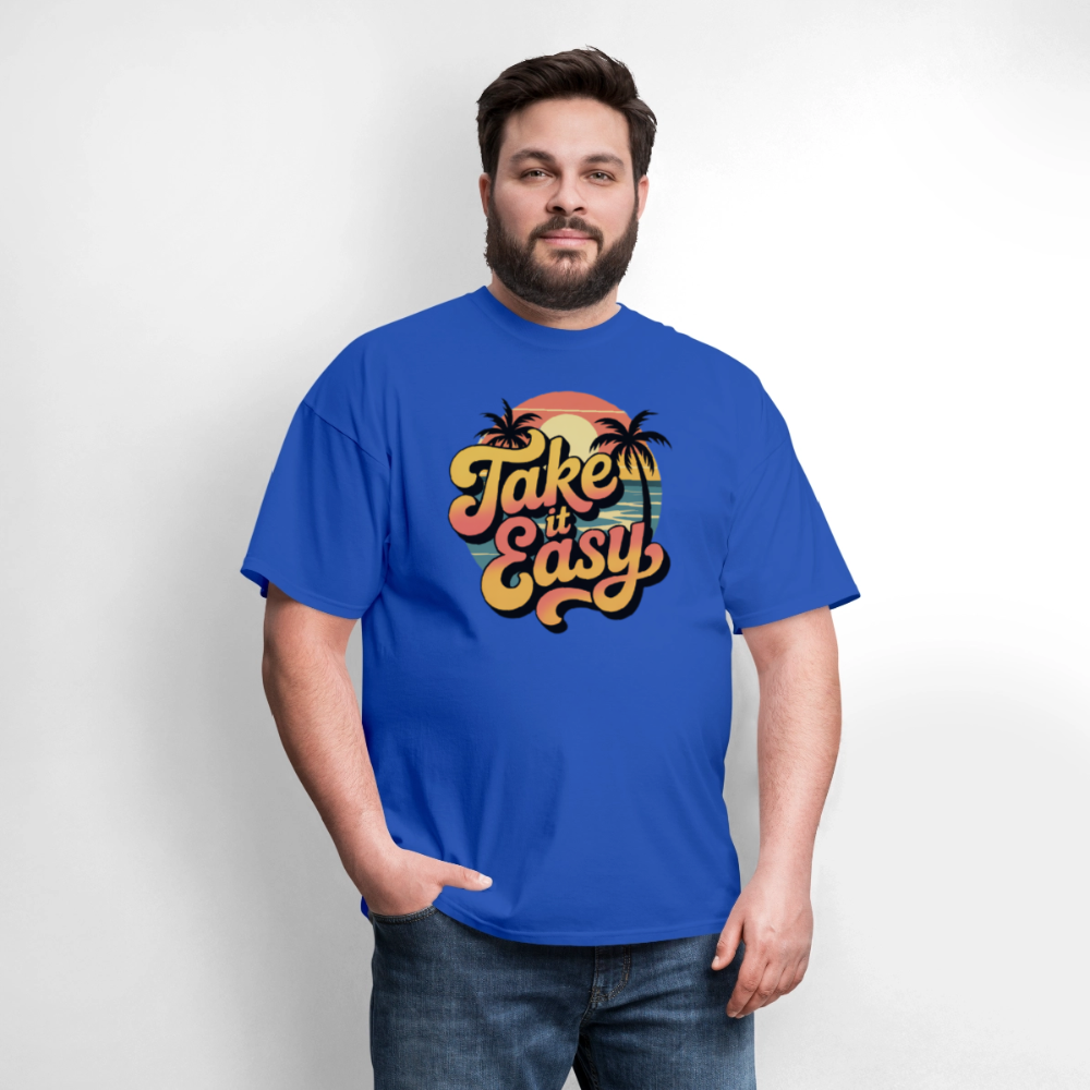 Take it Easy Men's T-Shirt | GILDAN 5000 - royal blue