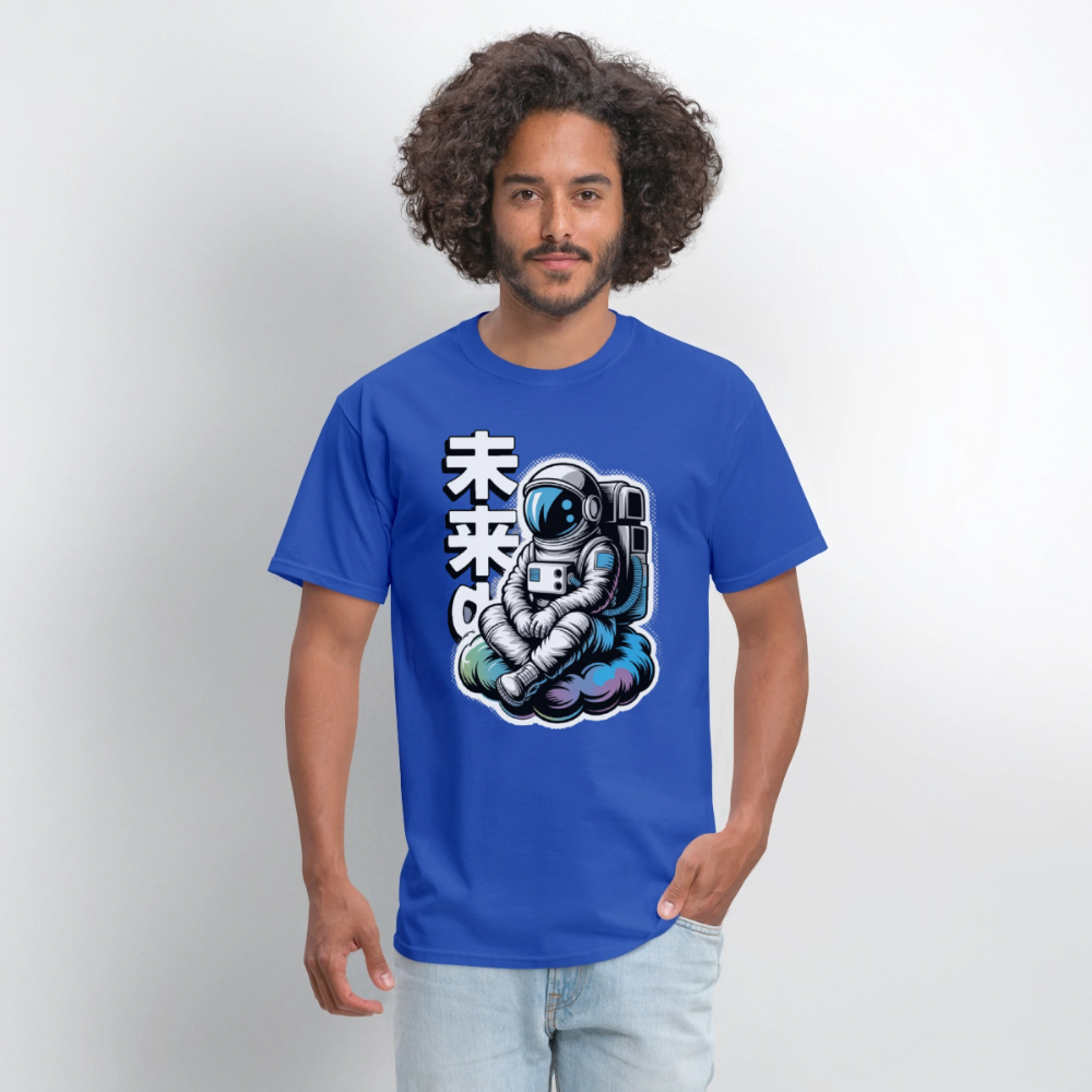 Astronaut Cloud Anime Men's T-Shirt | GILDAN 5000 - royal blue