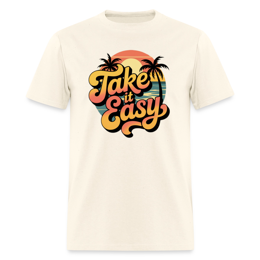 Take it Easy Men's T-Shirt | GILDAN 5000 - sweet cream heather