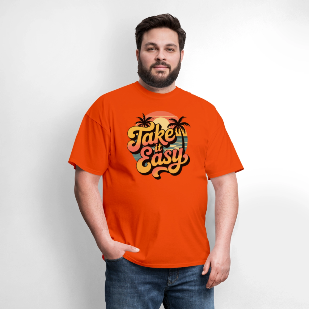 Take it Easy Men's T-Shirt | GILDAN 5000 - orange
