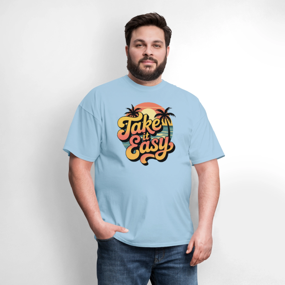 Take it Easy Men's T-Shirt | GILDAN 5000 - powder blue