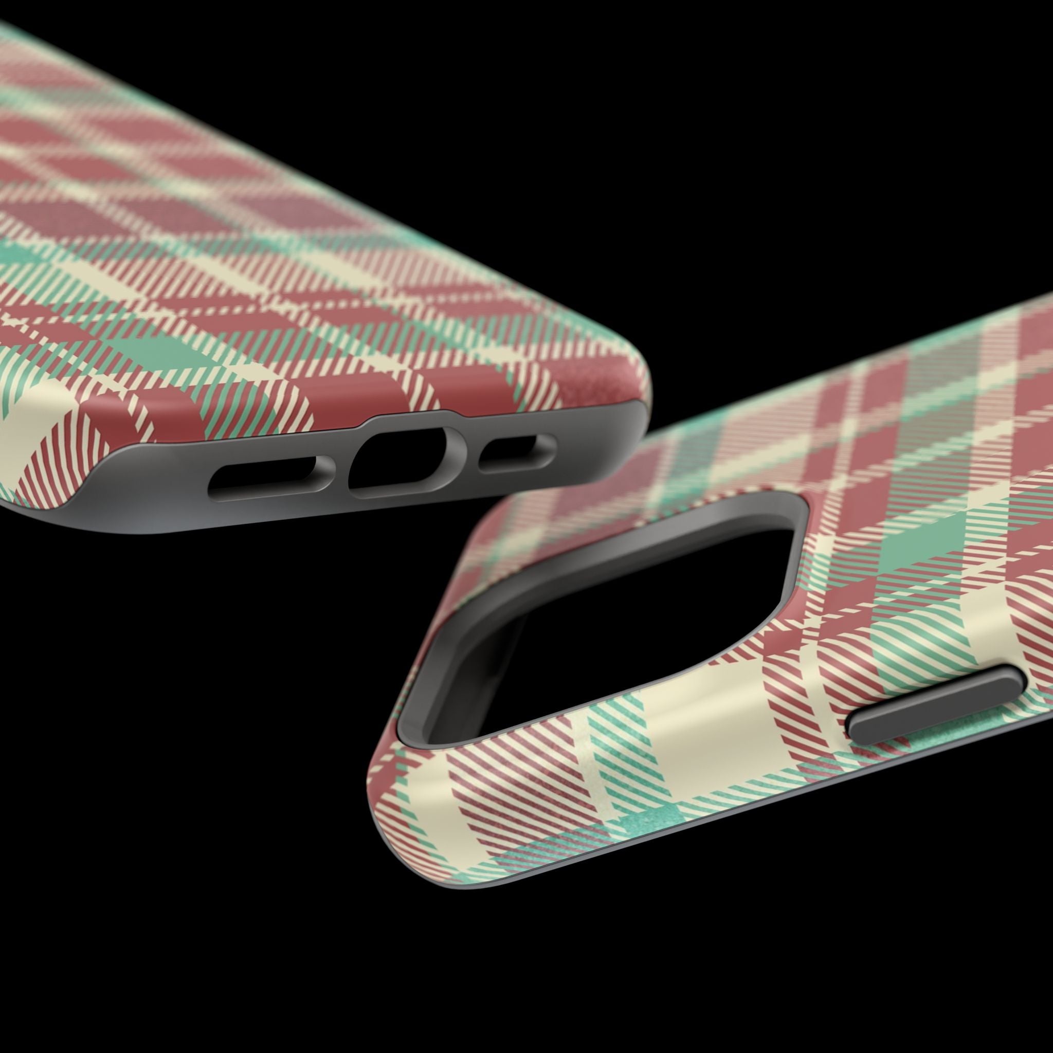 Red Green Beige Plaid Magnetic Tough Cases - Unique Phone Accessory for Animal Lovers, Trendy Gift, Customized Phone Cover, Art Lover's [...]