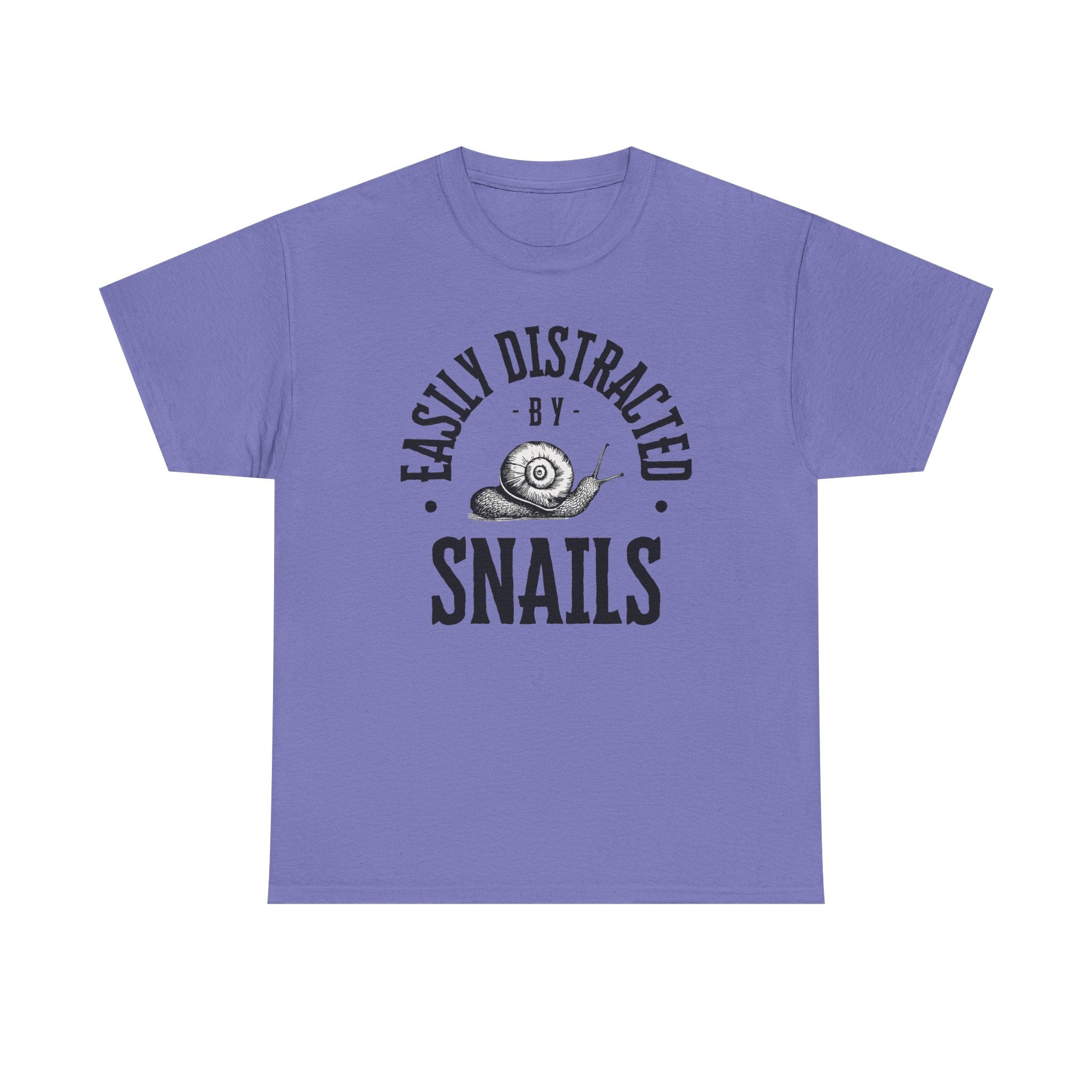 Easily Distracted by Snails T-Shirt — Funny Nature Lover Tee