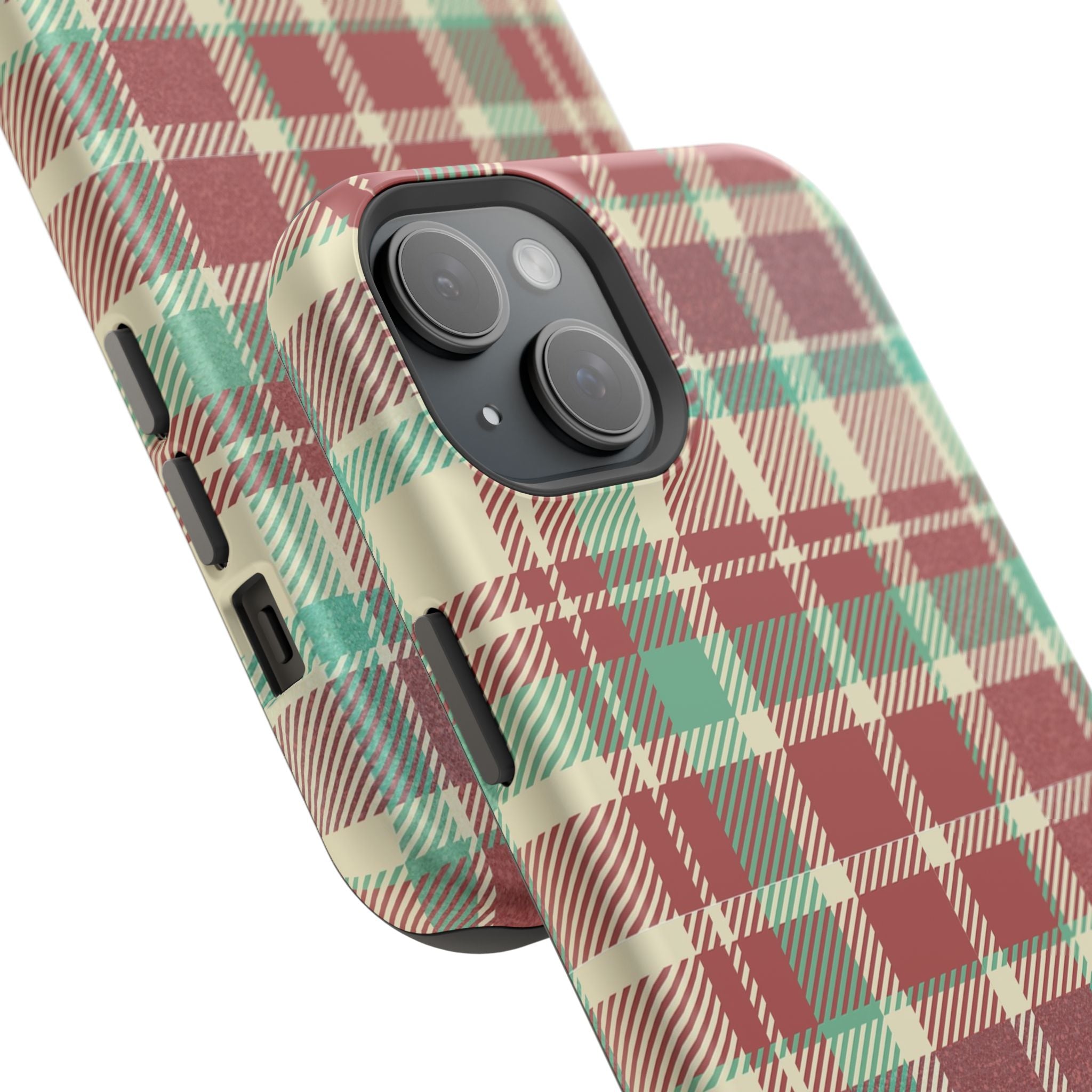 Red Green Beige Plaid Magnetic Tough Cases - Unique Phone Accessory for Animal Lovers, Trendy Gift, Customized Phone Cover, Art Lover's [...]