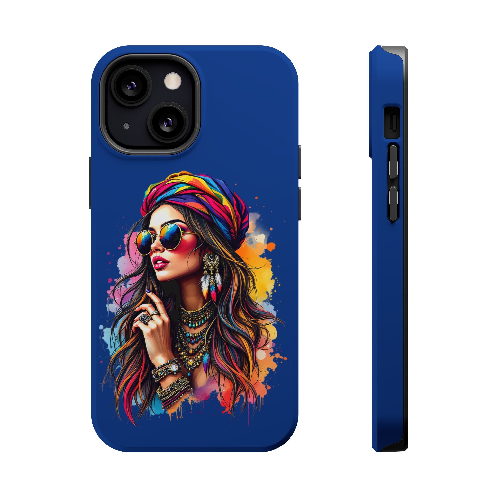 iPhone Case - Indigo Woman Hippie Vibes Magnetic Impact-Resistant